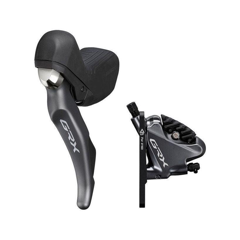 Shimano GRX ST-RX810 2x11 Speed Left Drop Bar Shifter/Hydraulic Brake Lever with BR-RX810 Flat Mount Caliper - 1000mm Hose Cycling Parts - Brake - Disc Brake Shimano