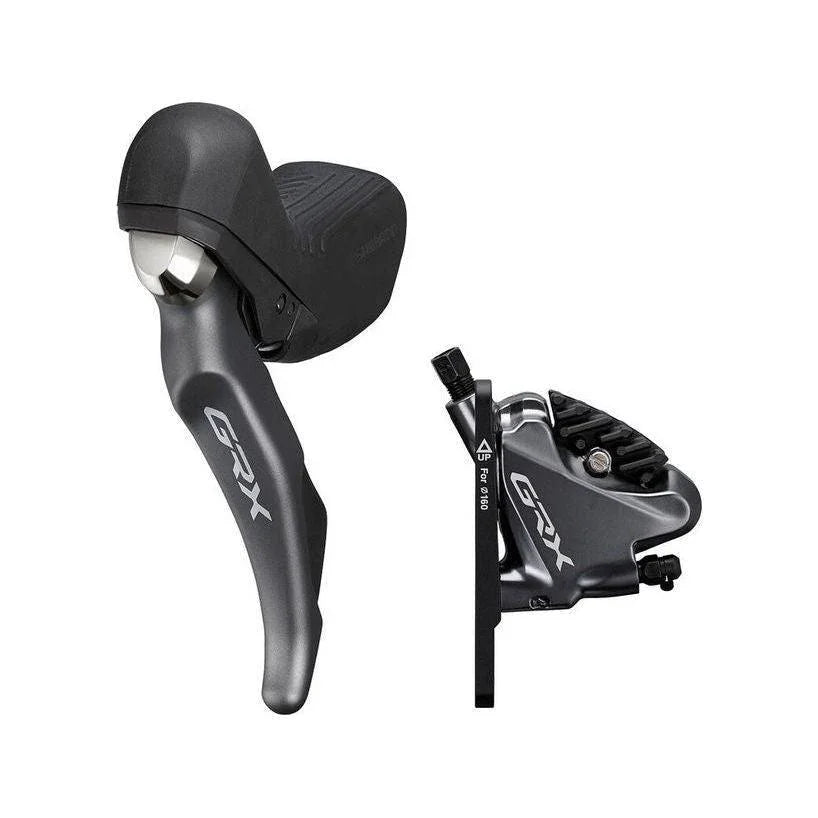 Shimano GRX ST-RX810 2x11 Speed Left Drop Bar Shifter/Hydraulic Brake Lever with BR-RX810 Flat Mount Caliper - 1000mm Hose Cycling Parts - Brake - Disc Brake Shimano