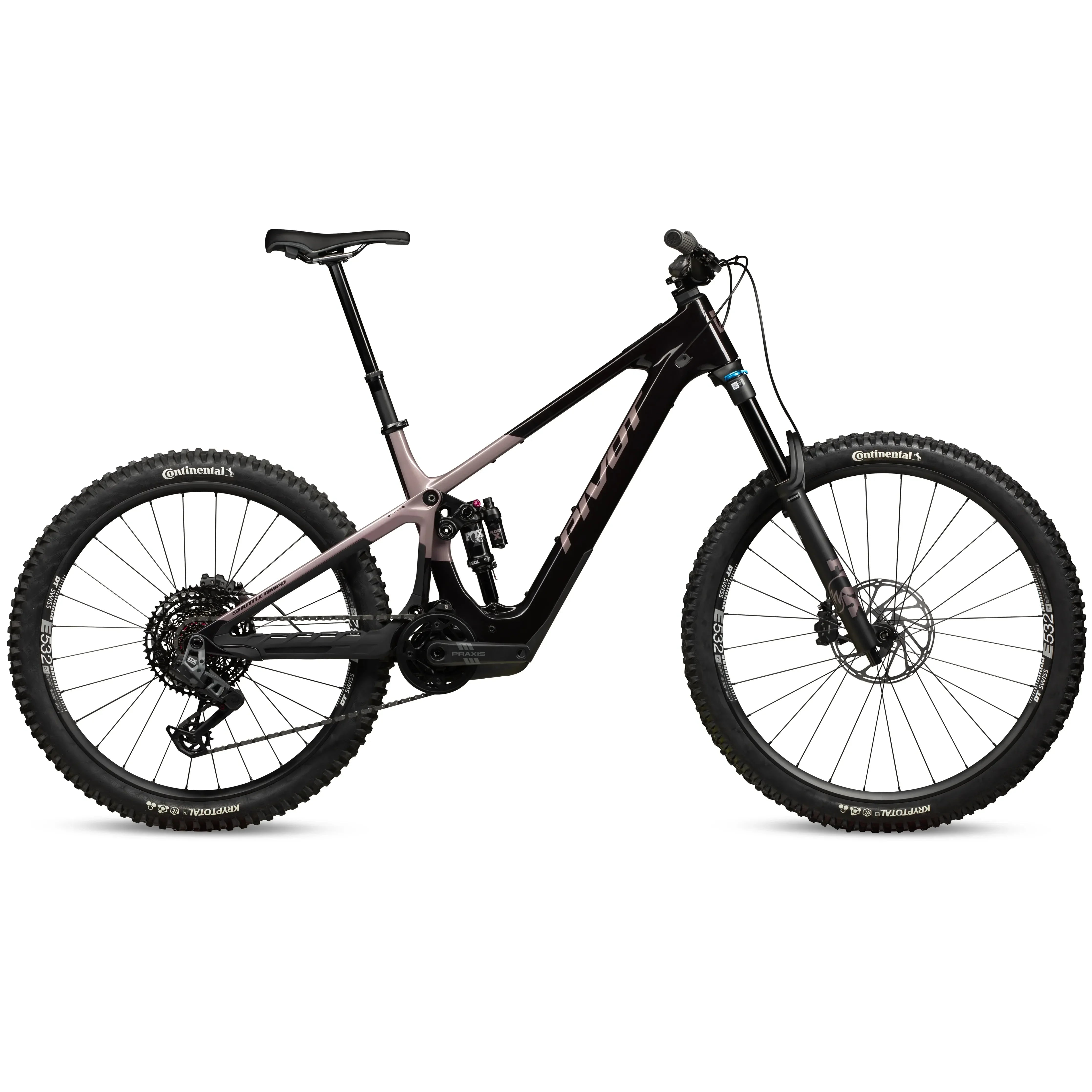 Pivot Shuttle AMP'd RIDE Ride GX Eagle Alloy Wheels Bicycle - E-Bikes - Mountain - Full Suspension Pivot Cycles Large Burgundy Berry Freeze