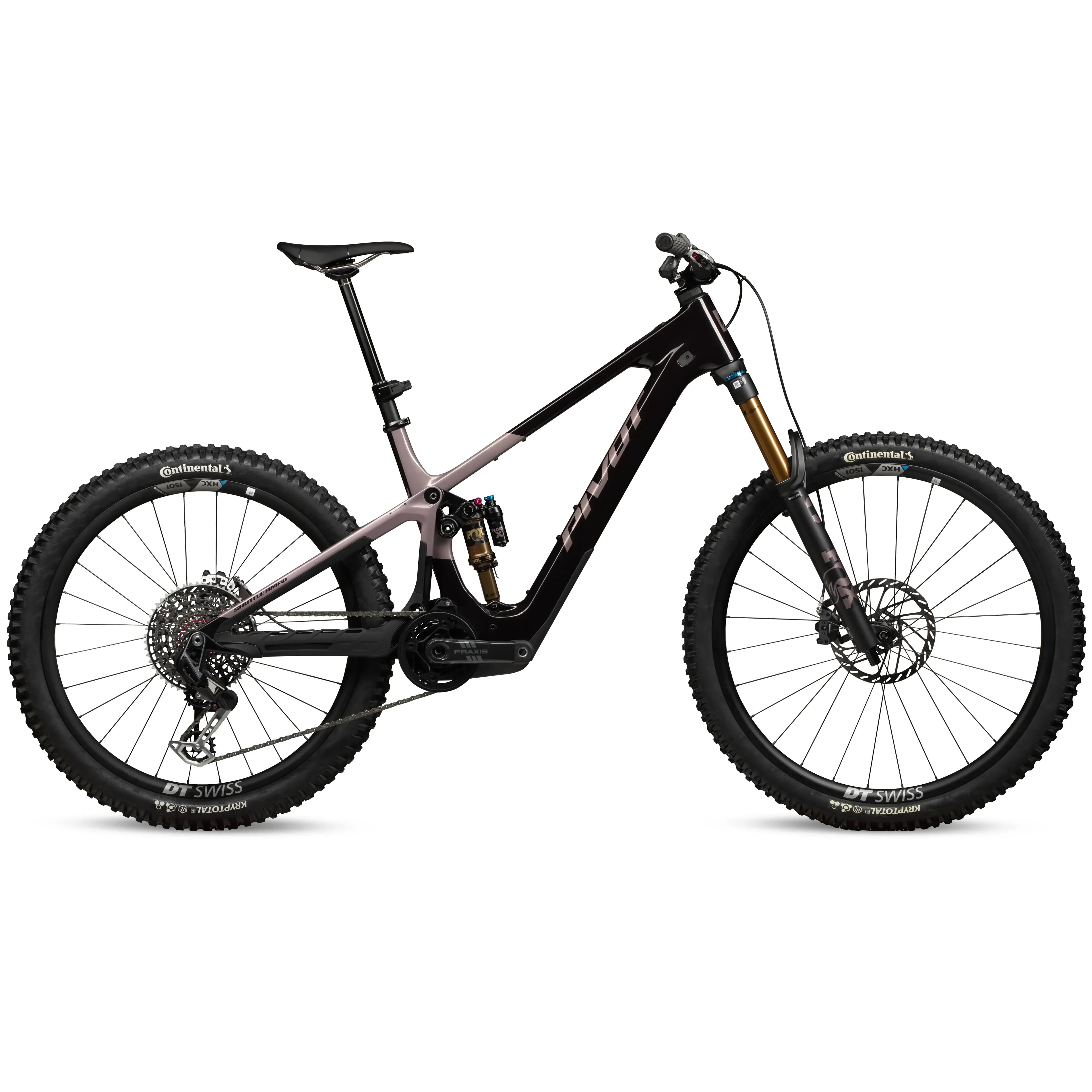 Pivot Shuttle AMP'd TEAM Team XX Eagle Carbon Wheels Bicycle - E-Bikes - Mountain - Full Suspension Pivot Cycles Large Burgundy Berry Freeze