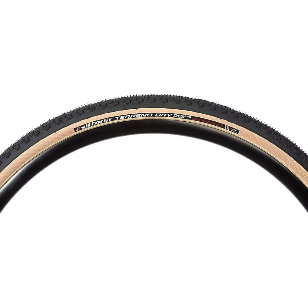 Vittoria Terreno Dry G2.0 Tire, TLR Folding, 700x38, Tan/Blk Tires and Tubes - Gravel Vittoria
