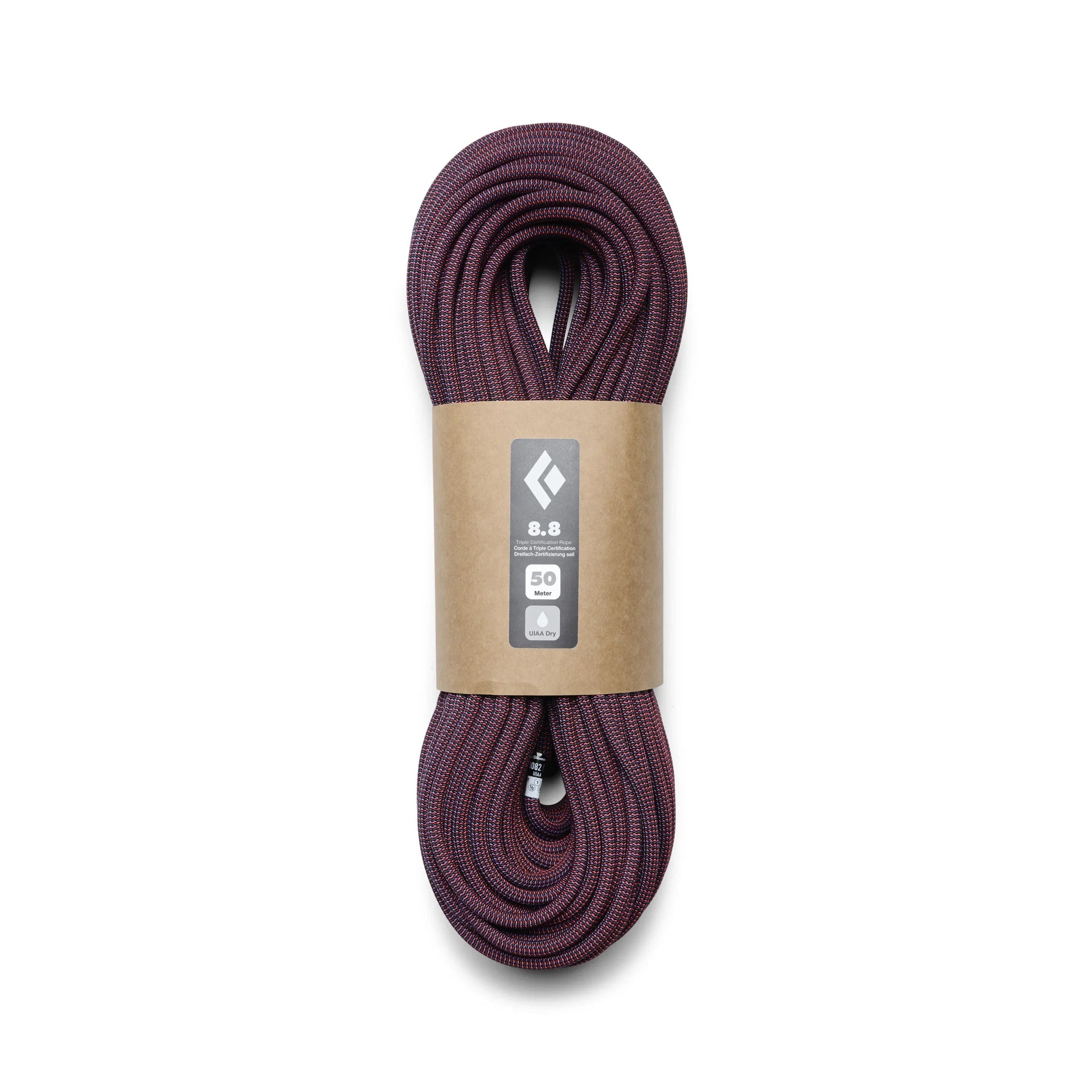 Black Diamond 8.8 Dry Rope Summer Gear - Climbing Ropes and Slings Black Diamond 80 m Piton Purple