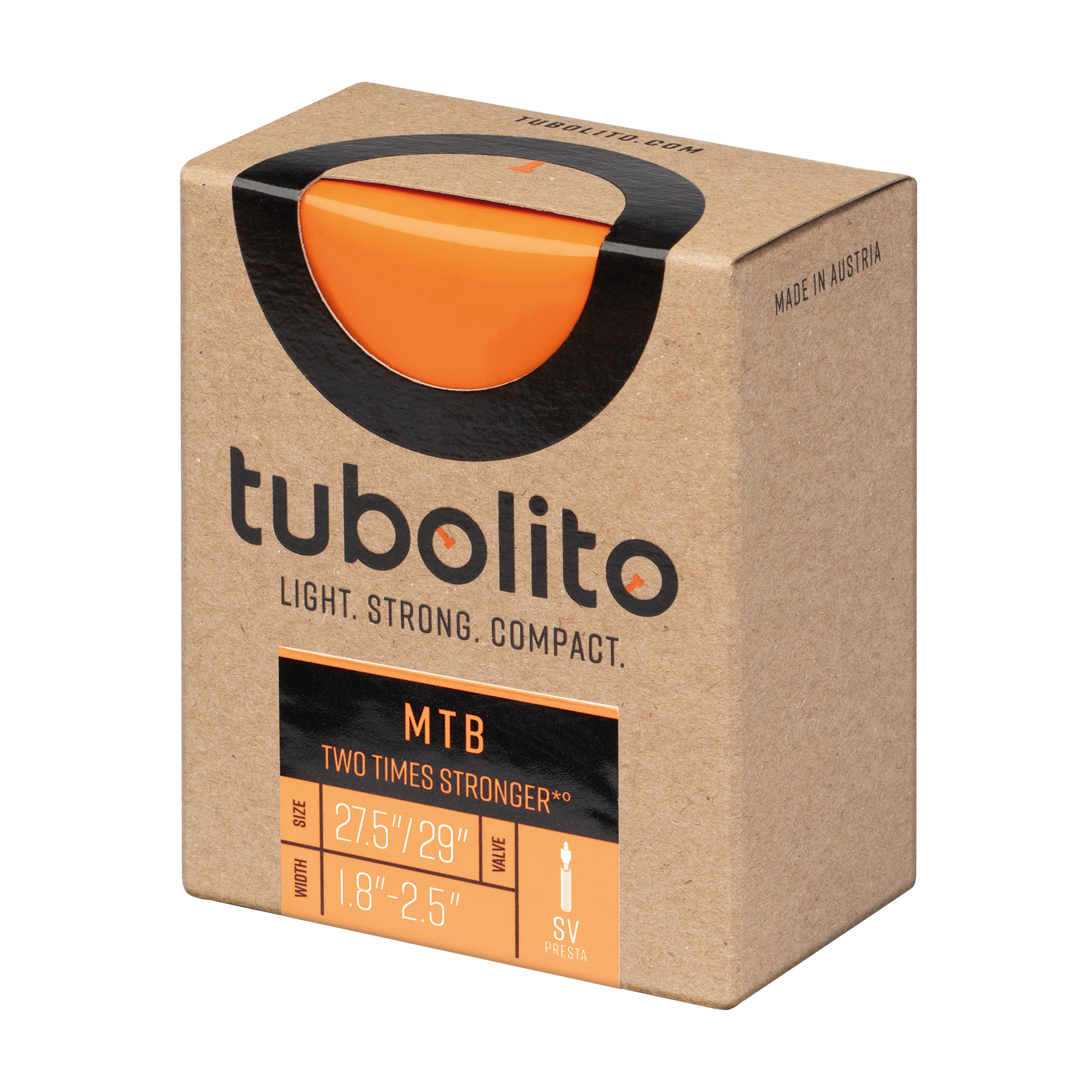Tubolito Tubo MTB 27.5/29 x 1.8-2.5" Tube 42mm Presta Tires and Tubes - Mountain Tubes tubolito