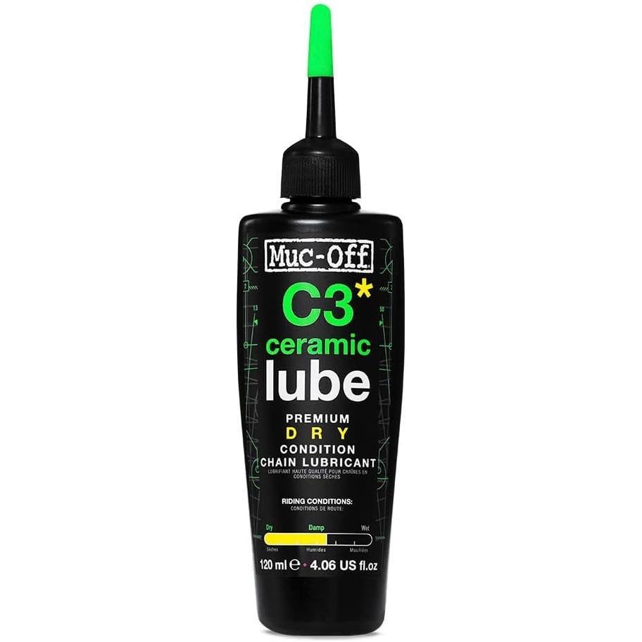 Muc-Off Ceramic Dry Lubricant, 120ml with UV Torch Cycling Accessories - Lube Muc-Off