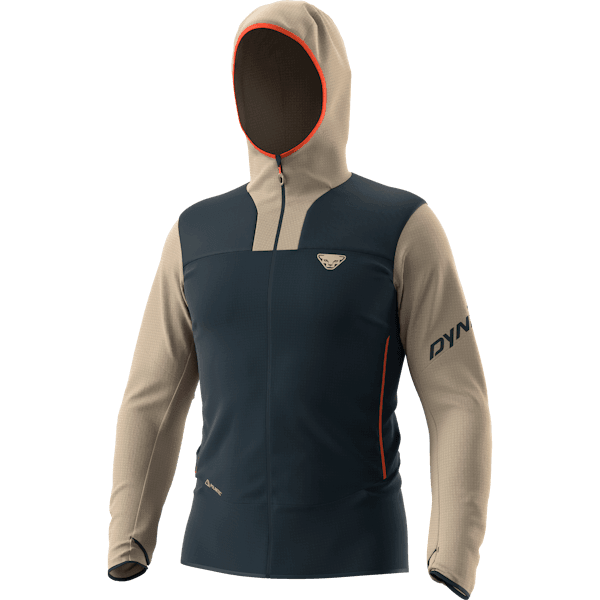 Dynafit M Traverse PolarTec Hooded Jacket Summer Apparel - Mens - Tops Dynafit Medium Rock Khaki/3010