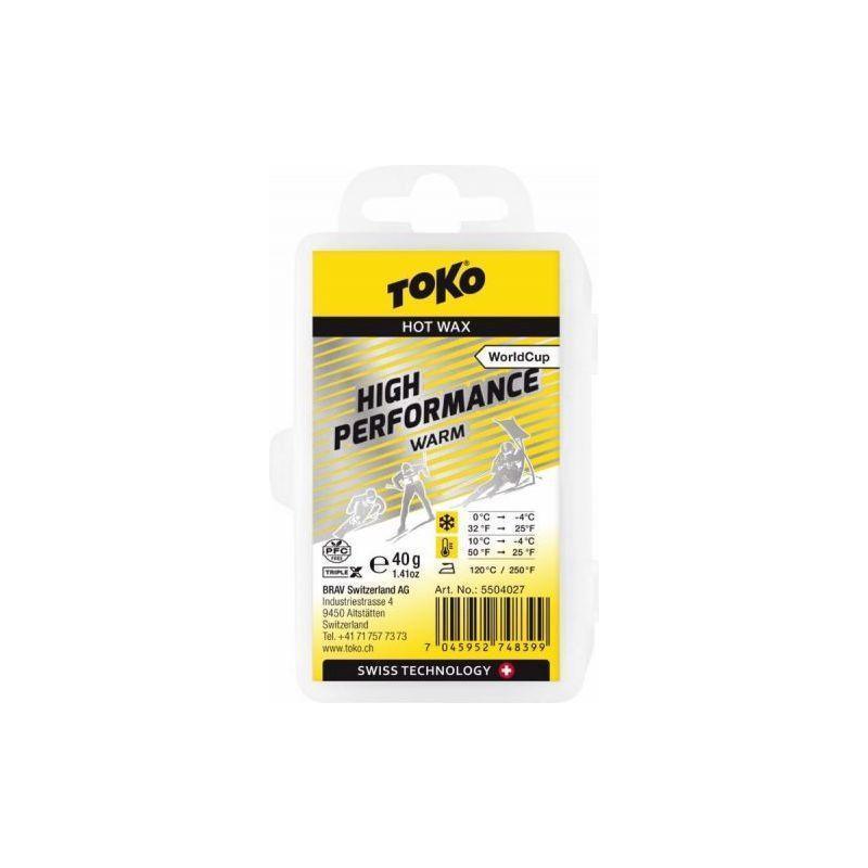 Toko World Cup High Performance Wax Winter Accessories - Tuning Supplies Toko 40 Warm