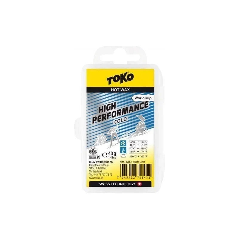 Toko World Cup High Performance Wax Winter Accessories - Tuning Supplies Toko 40 Cold