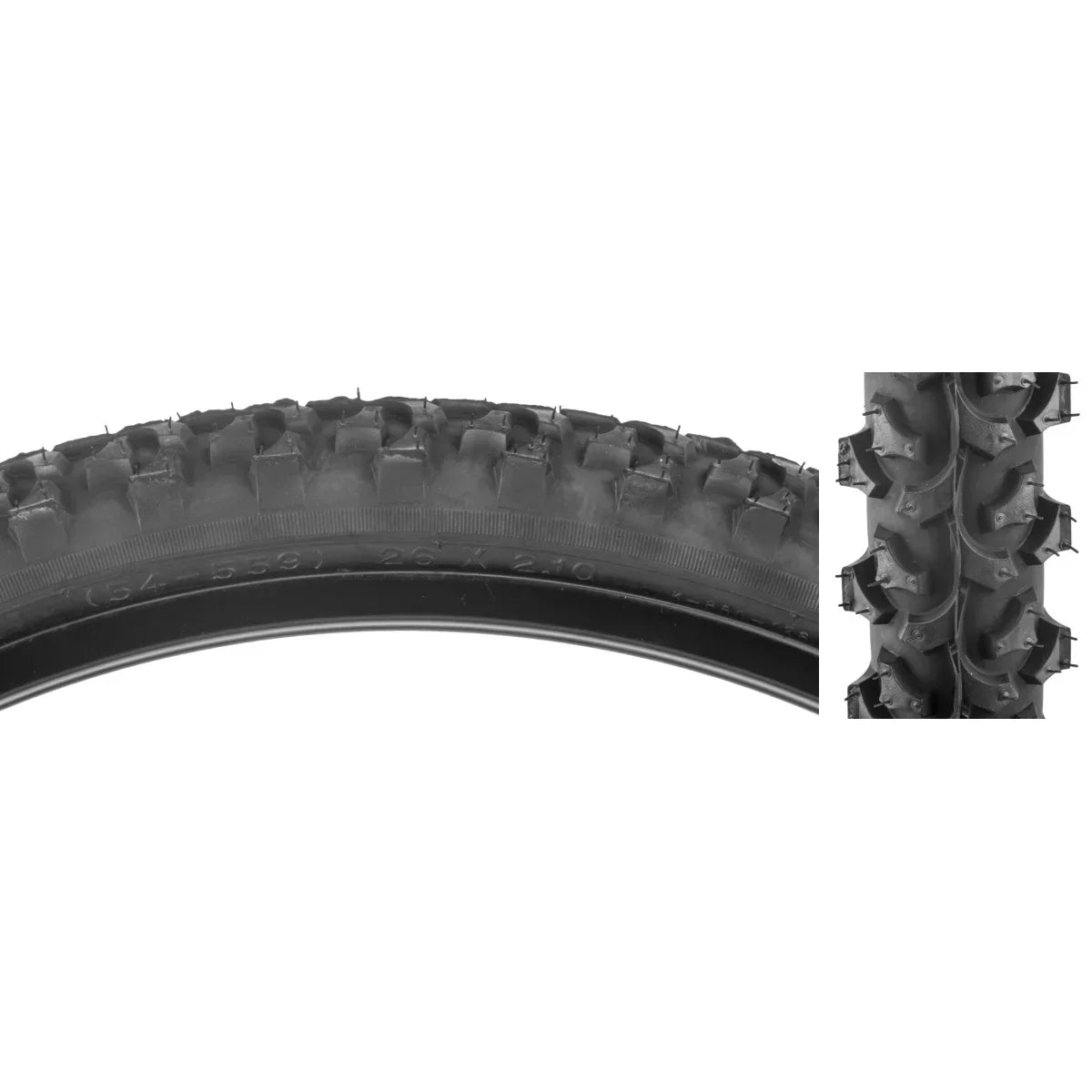 Sunlite Tire 26X2.1 BK/BK ATB K850 Wire Tires and Tubes - Mountain Tires - 26" SUNLITE