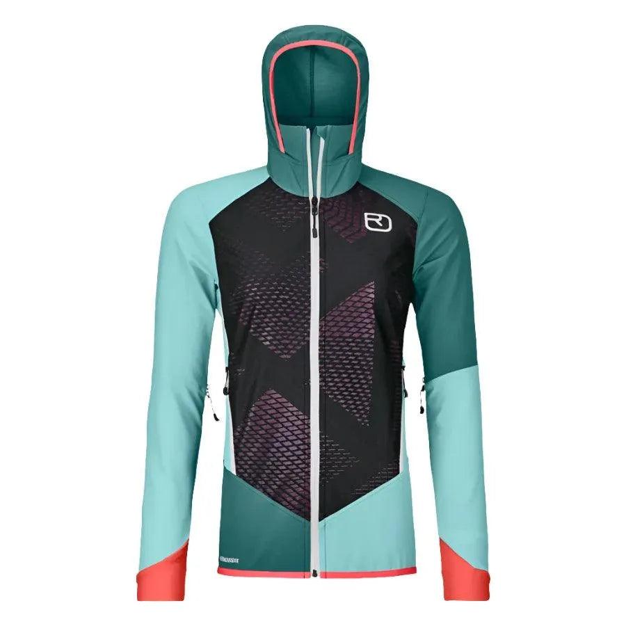 Ortovox W Swisswool Col Becchei Hybrid Jacket Winter Apparel - Winter Apparel Womens Softshell Top Ortovox XSmall Glacier Grey