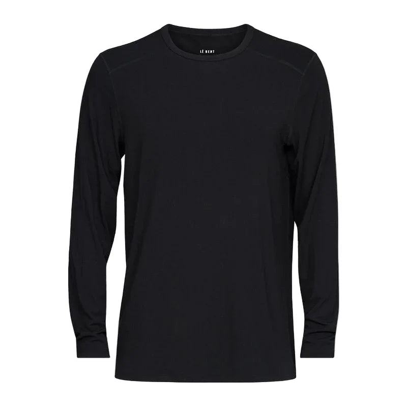 Le Bent M 260 Midweight Crew Winter Apparel - Winter Apparel Mens Base Layer Top Le Bent S Black