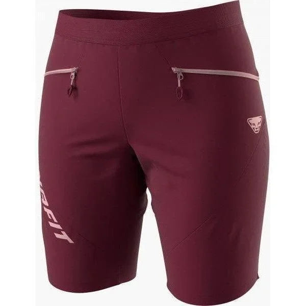 Dynafit W Traverse DST Shorts Summer Apparel - Womens - Bottoms Dynafit Large Burgundy/6370