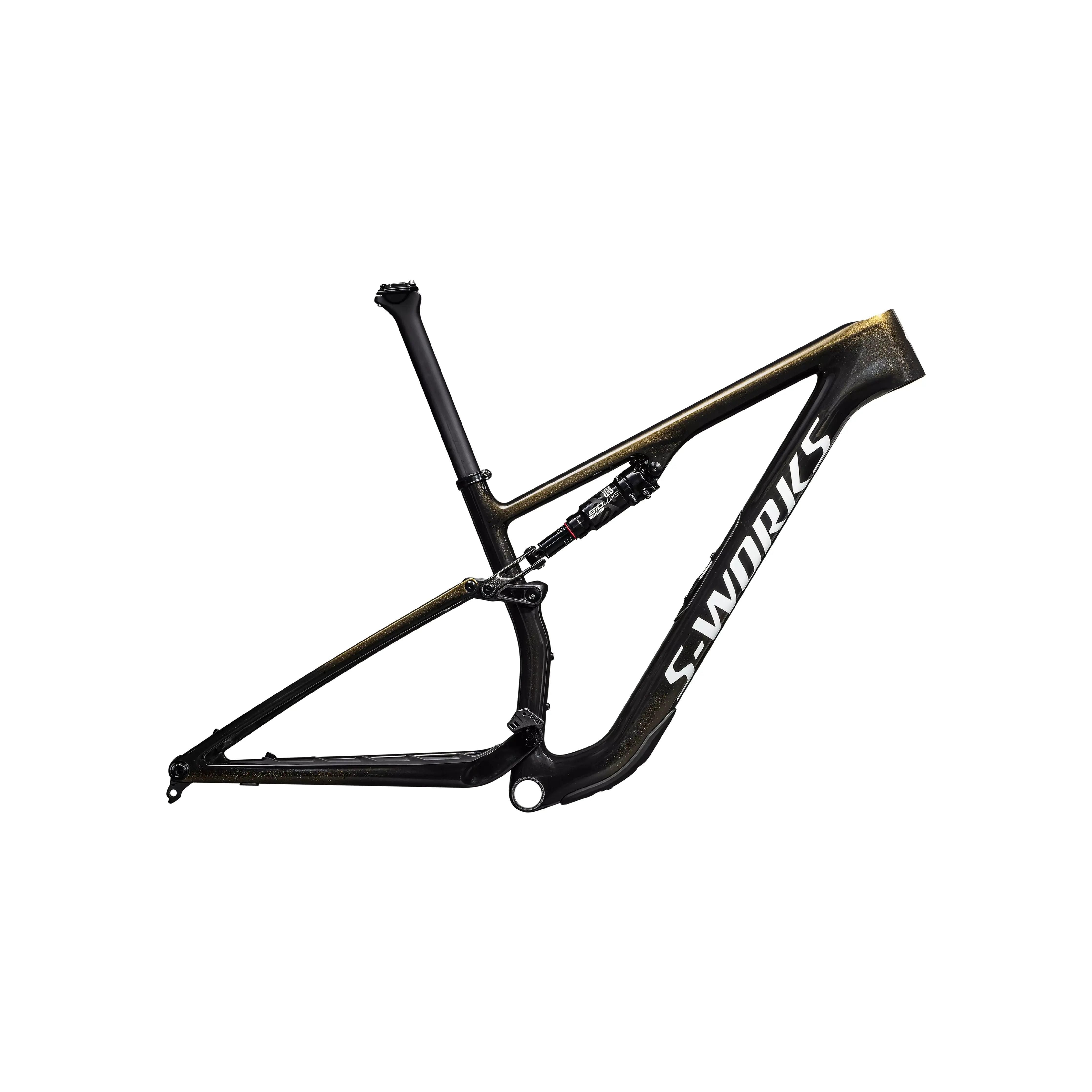 Specialized S-Works Epic 8 Frameset Bicycle - Frame Specialized Small Gloss Carbon Gold Pearl / Metallic White Silver