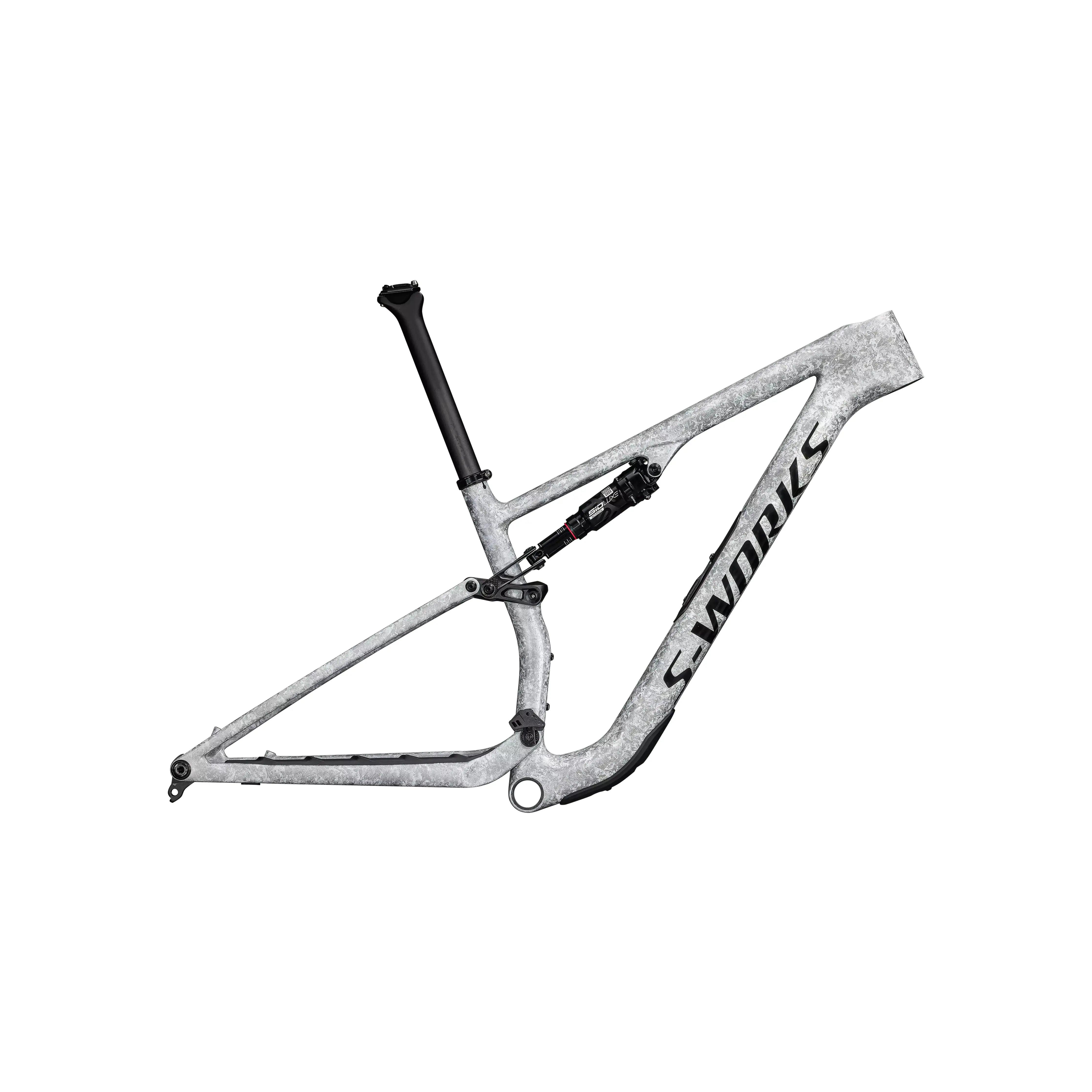 Specialized S-Works Epic 8 Frameset Bicycle - Frame Specialized Small Gloss Dolomite Multi Impasto / BlackSatin Carbon/Metallic White Silver