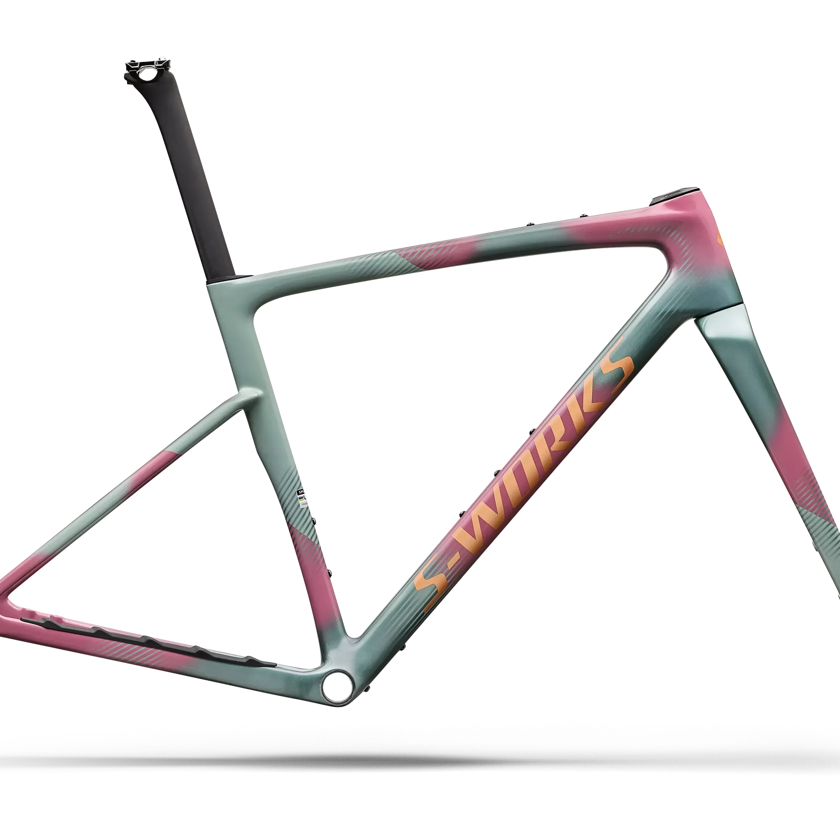 Specialized Crux 5 Frameset - Fact 12r Carbon Bicycle - Frame Specialized 61 Agave Grey/photon Tint Over Silver Dust