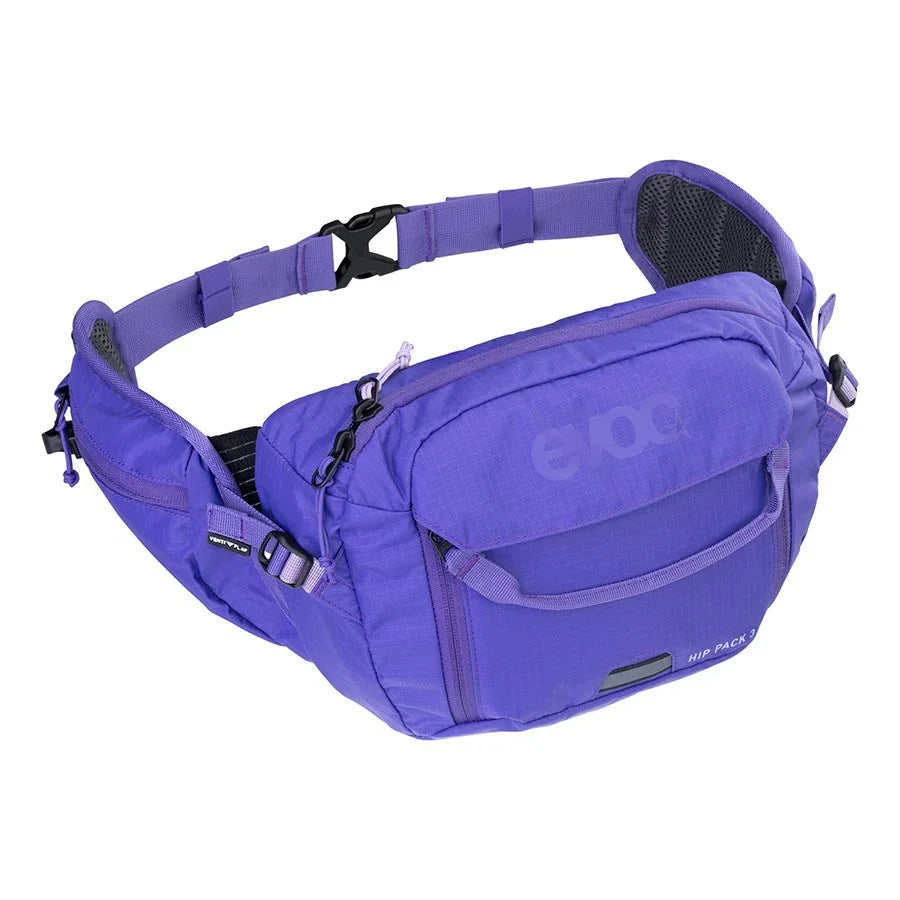 EVOC, Hip Pack 3 + 1.5L Bladder, Hip Pack, 3L, Included (1.5L) Backpacks and Bags - Cycling Hydration Packs and Vests EVOC Violet