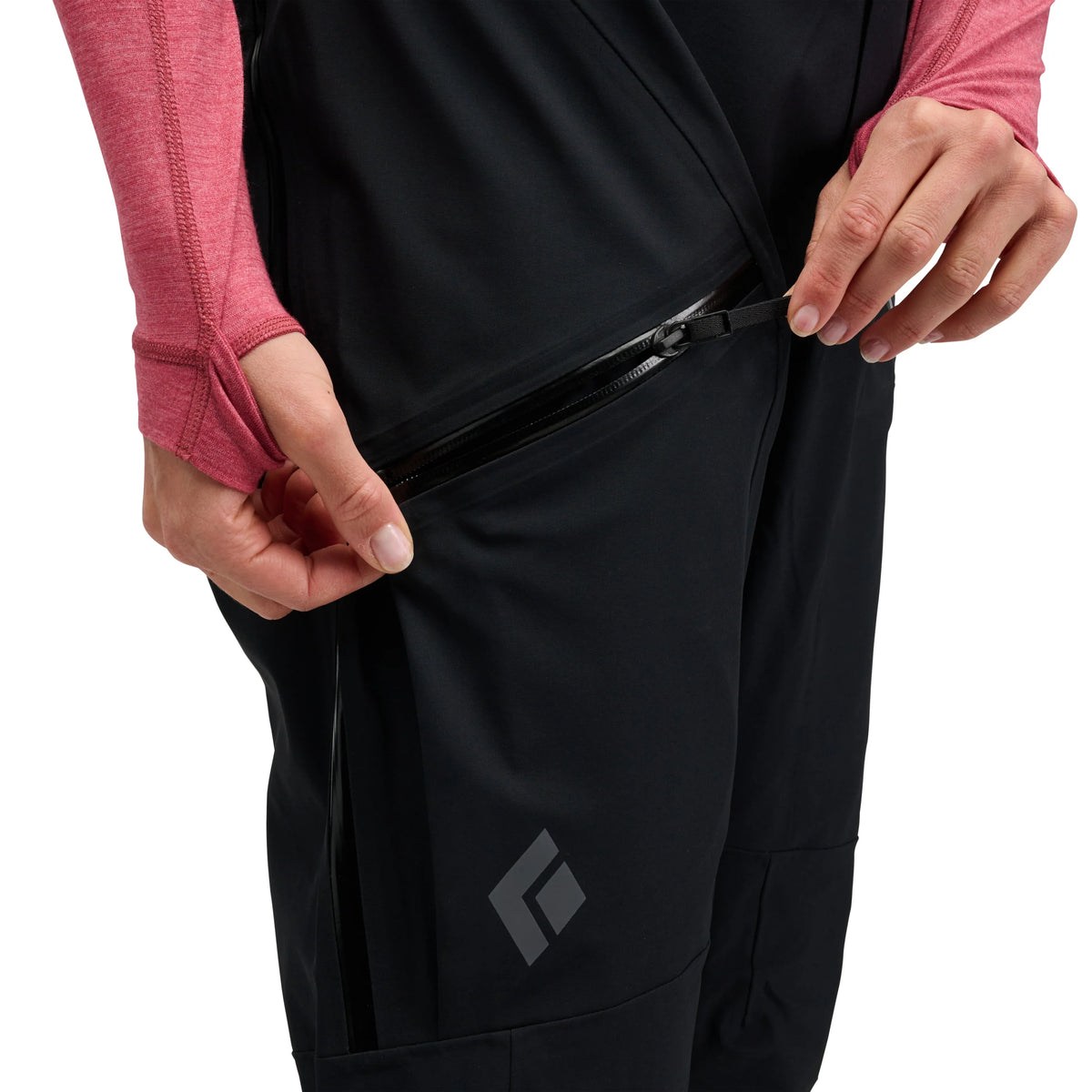 Black Diamond W Recon Stretch Bibs Winter Apparel - Winter Apparel Womens Hardshell Bottom Black Diamond