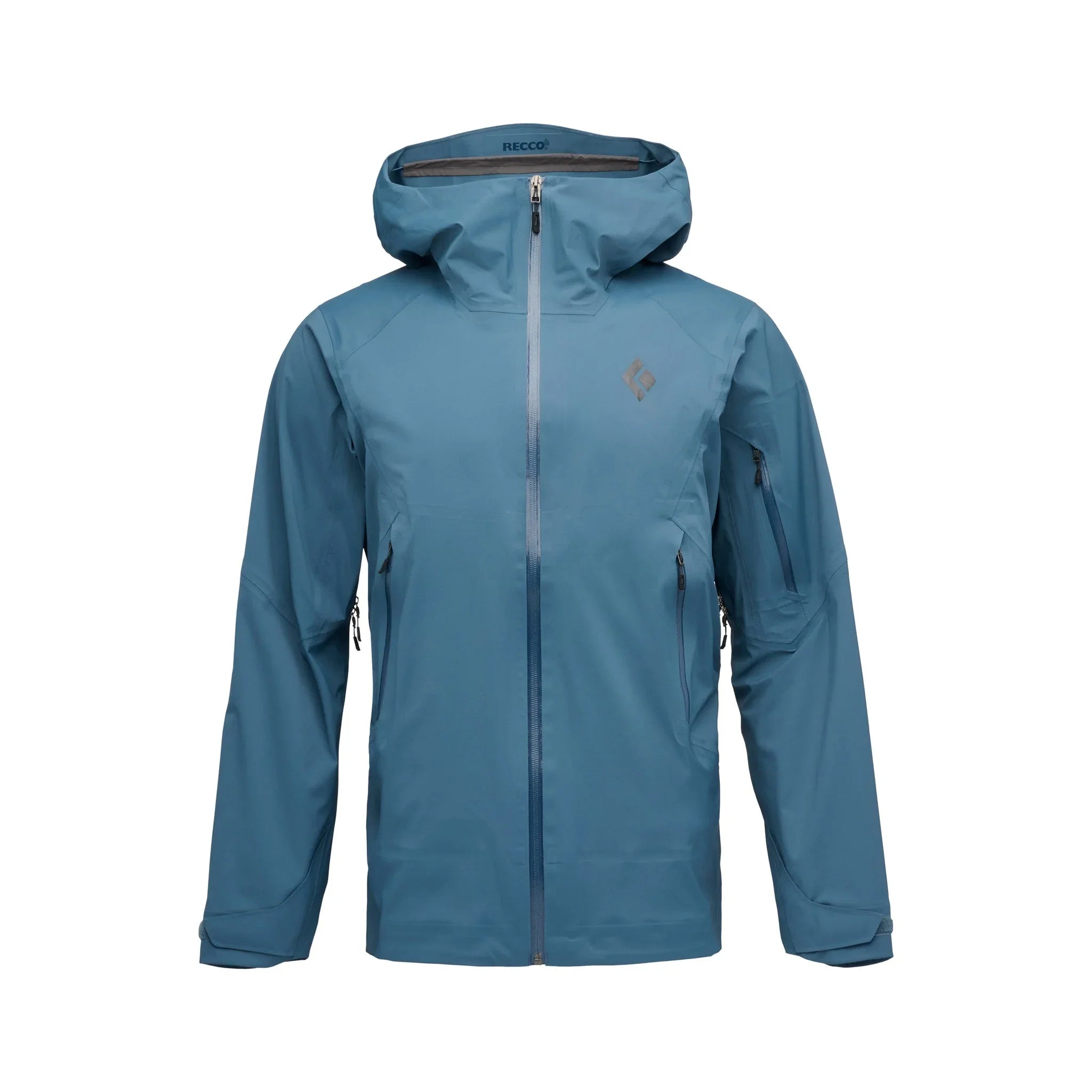 Black Diamond M Recon LT Stretch Shell Winter Apparel - Winter Apparel Mens Hardshell Top Black Diamond Small Midnight Blue
