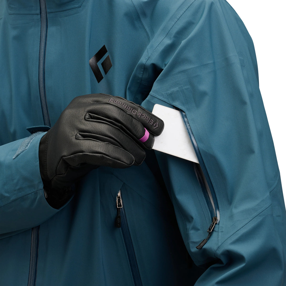Black Diamond M Recon LT Stretch Shell Winter Apparel - Winter Apparel Mens Hardshell Top Black Diamond