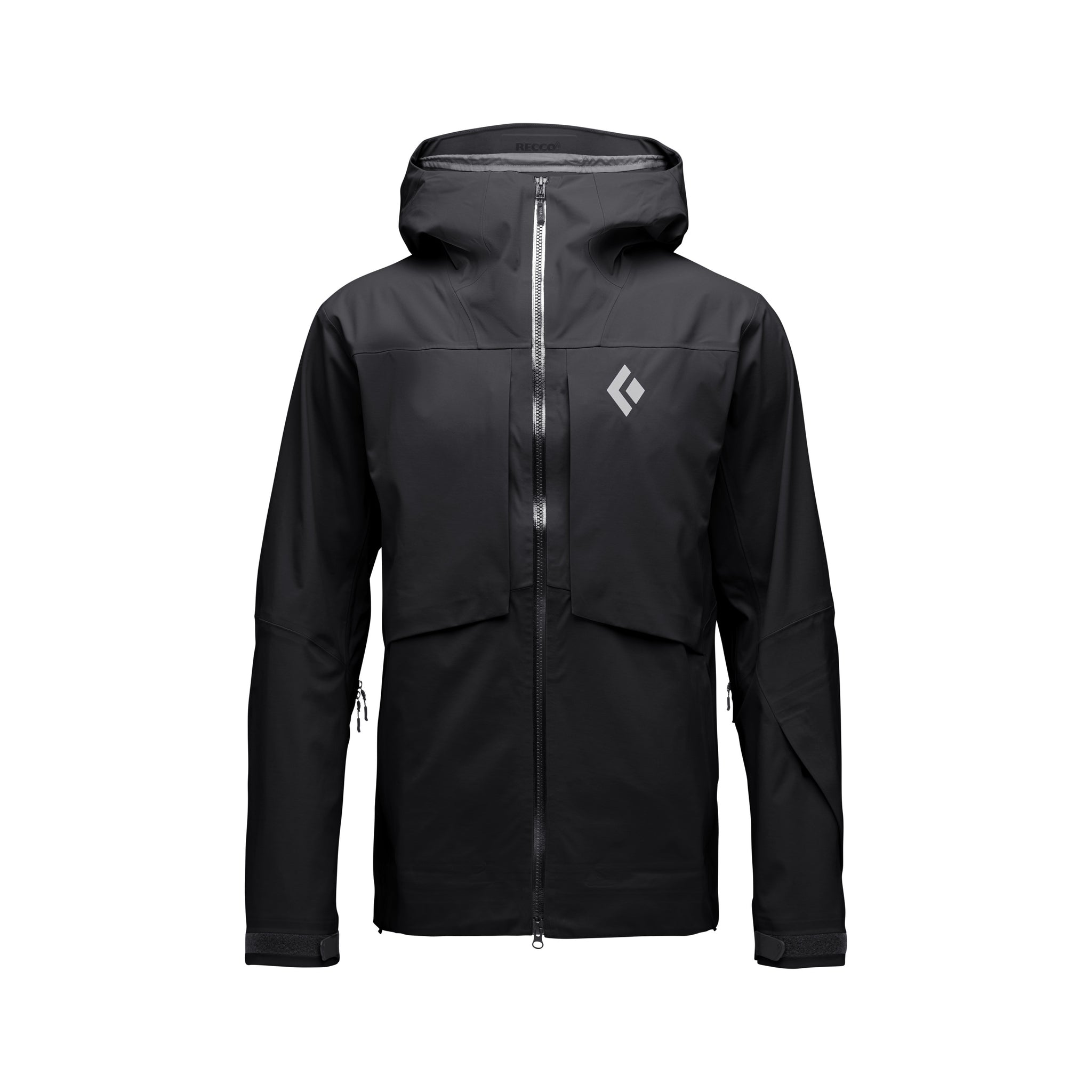 Black Diamond M Factor Shell Winter Apparel - Winter Apparel Mens Hardshell Top Black Diamond Small Black