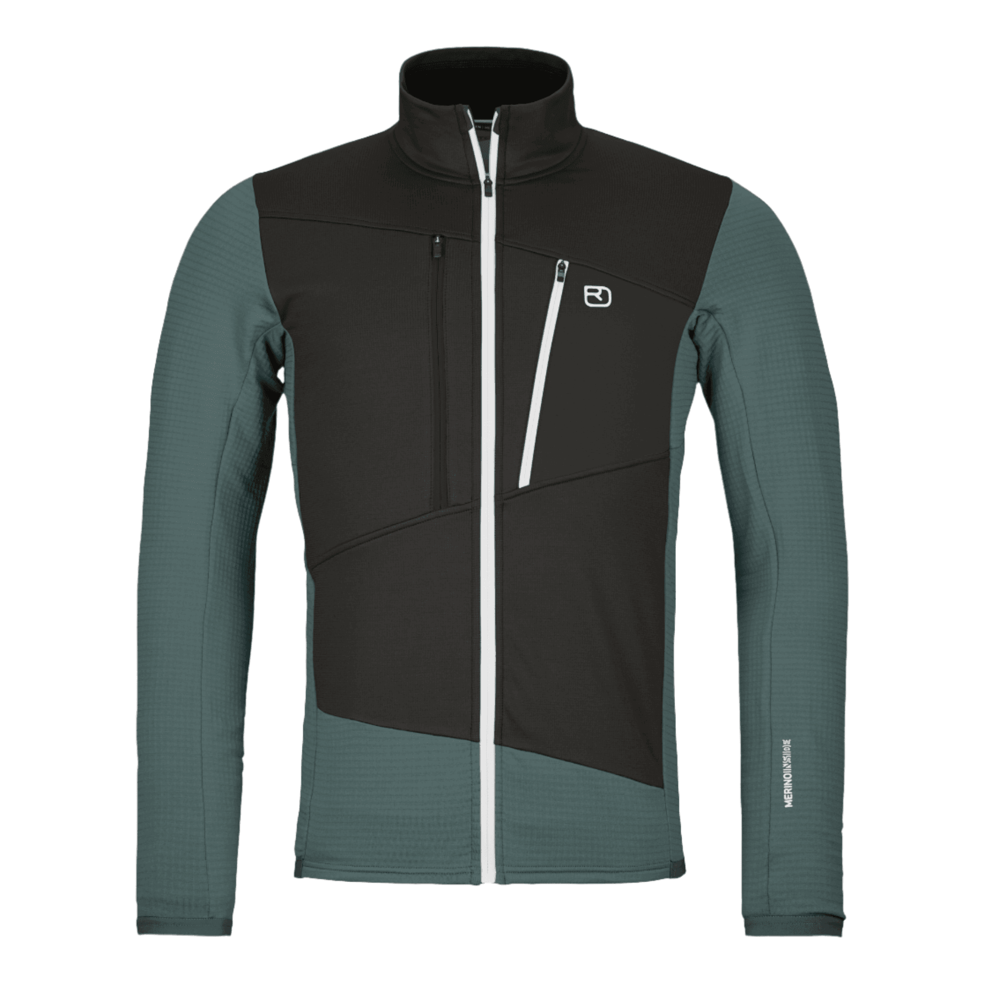 Ortovox M Fleece Grid Jacket Winter Apparel - Winter Apparel Mens Mid Layer Top Ortovox