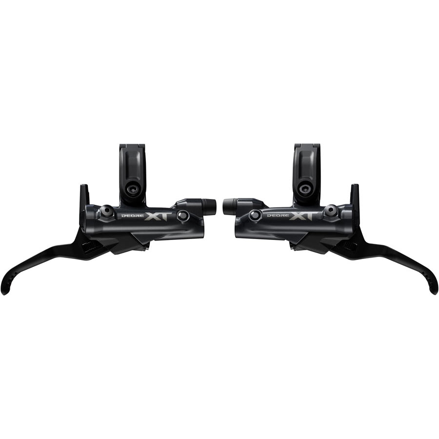 Shimano Deore XT M8200/8220 Disc Brake Upgrade Kit - Right and Left BL-M8200 Levers, Post Mount, Front and Rear BR-M8220 4-Piston Calipers Cycling Parts - Brake - Brake Lever Shimano