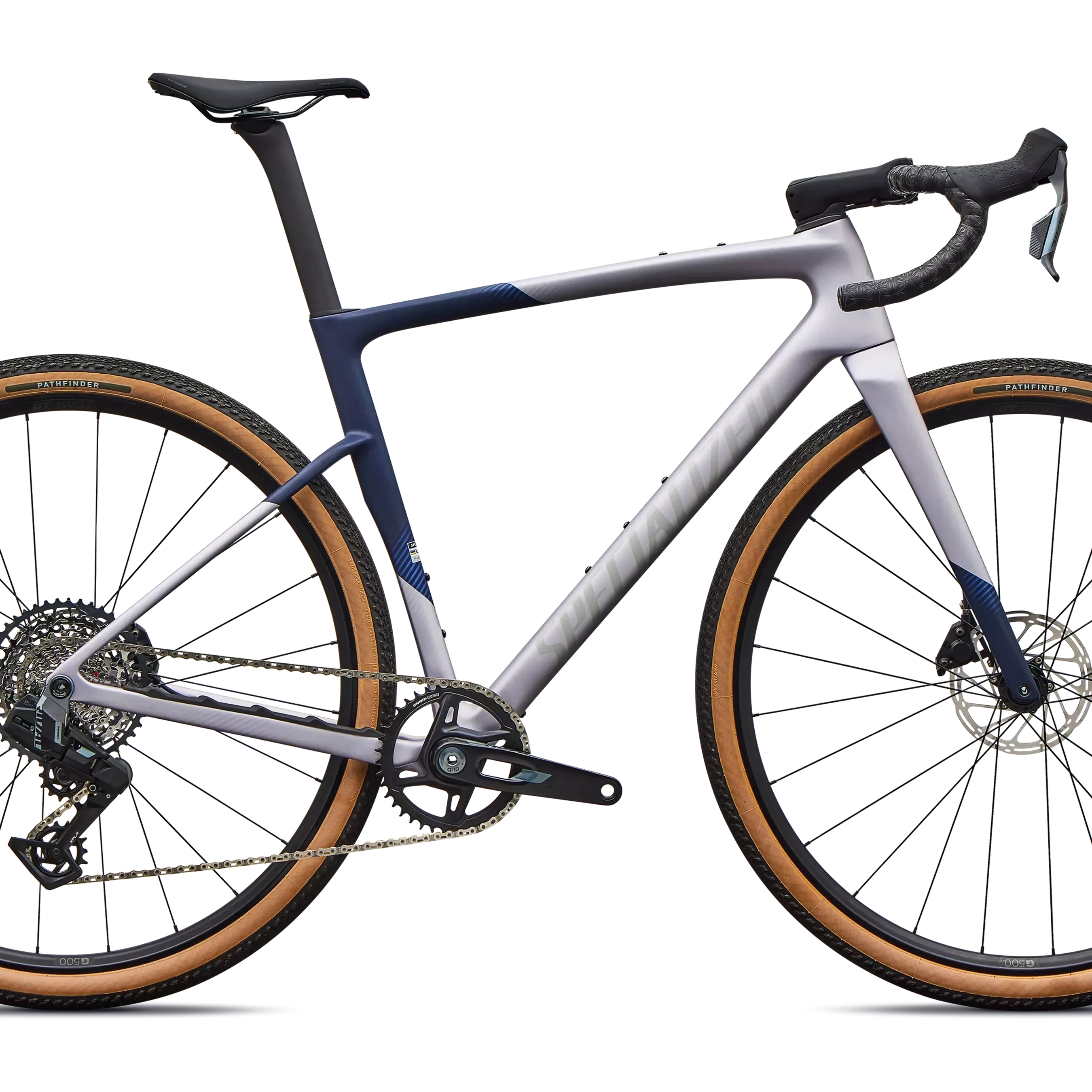 Specialized Crux 5 Comp - SRAM Rival XPLR Bicycle - Gravel Specialized 49 Amethyst Frost/deep Marine/shadow Silver