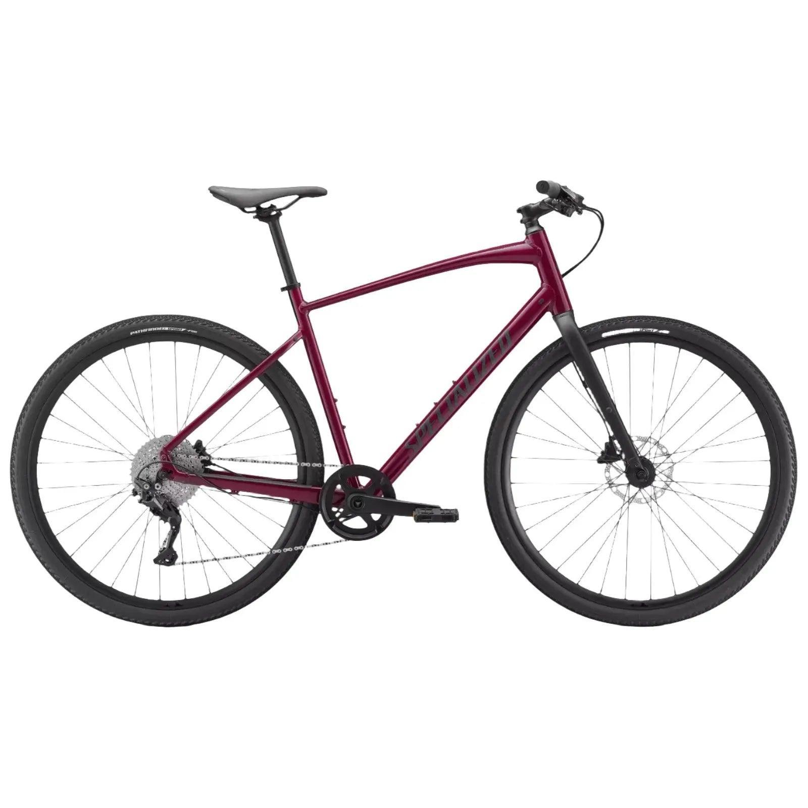 Specialized Sirrus X 3.0 Bicycle - Hybrid Bikes - Regular Specialized XSmall Satin Maroon / Black / Satin Black Reflective