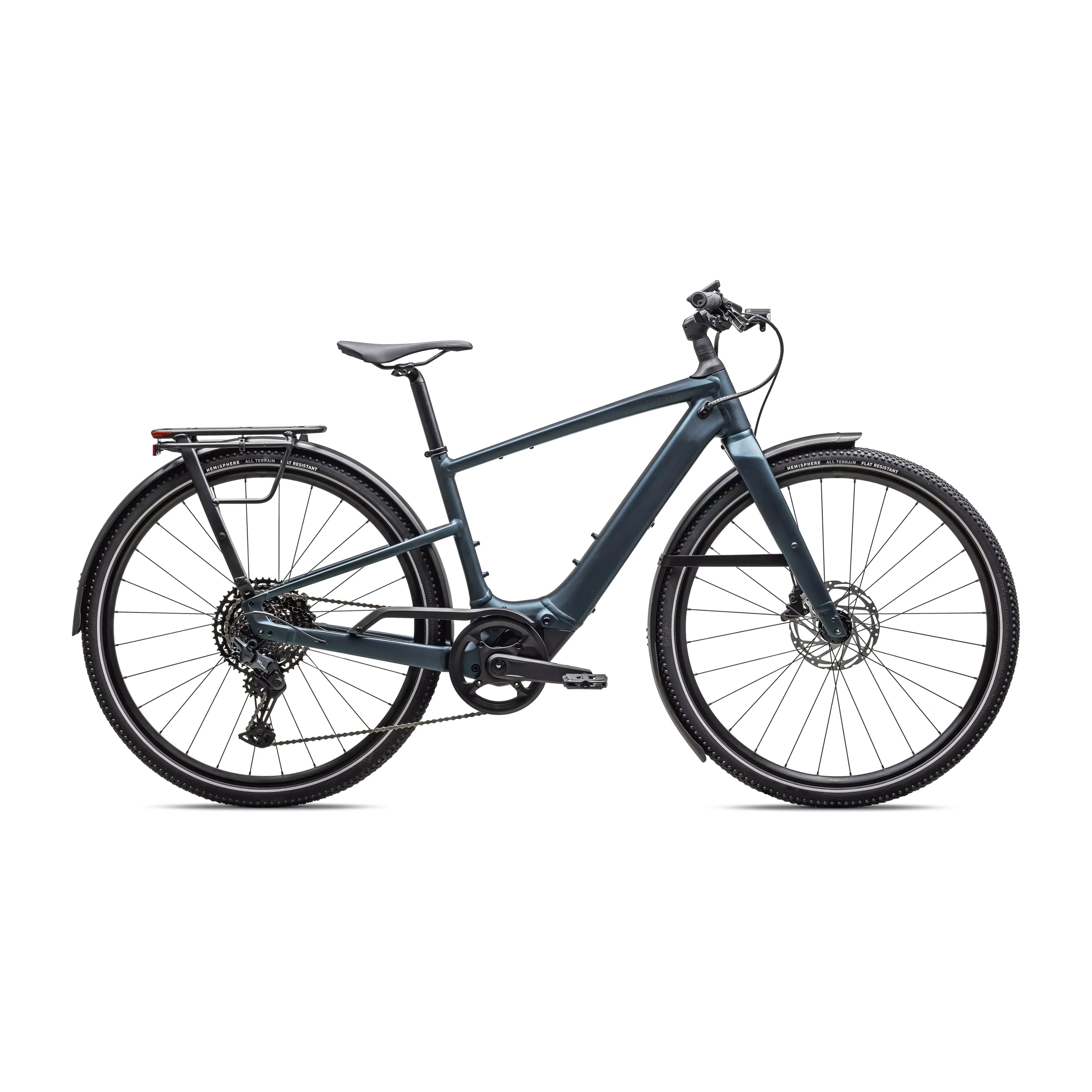 Specialized Turbo Vado SL 2 5.0 EQ Bicycle - E-Bikes - Hybrid - Regular Specialized Large Satin Deep Lake Metallic / Black Liquid Metal Frost
