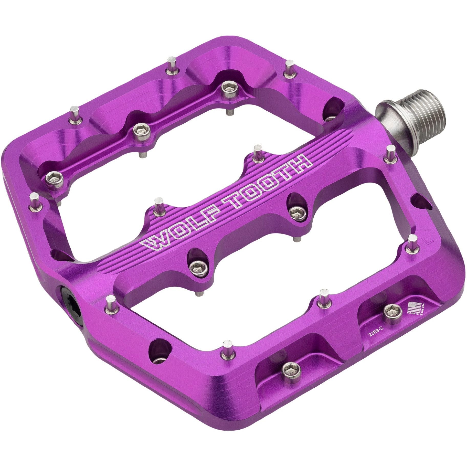 Wolf Tooth Waveform Pedals Cycling Parts - Pedal - Mountain Flat Pedal Wolf Tooth Small Purple