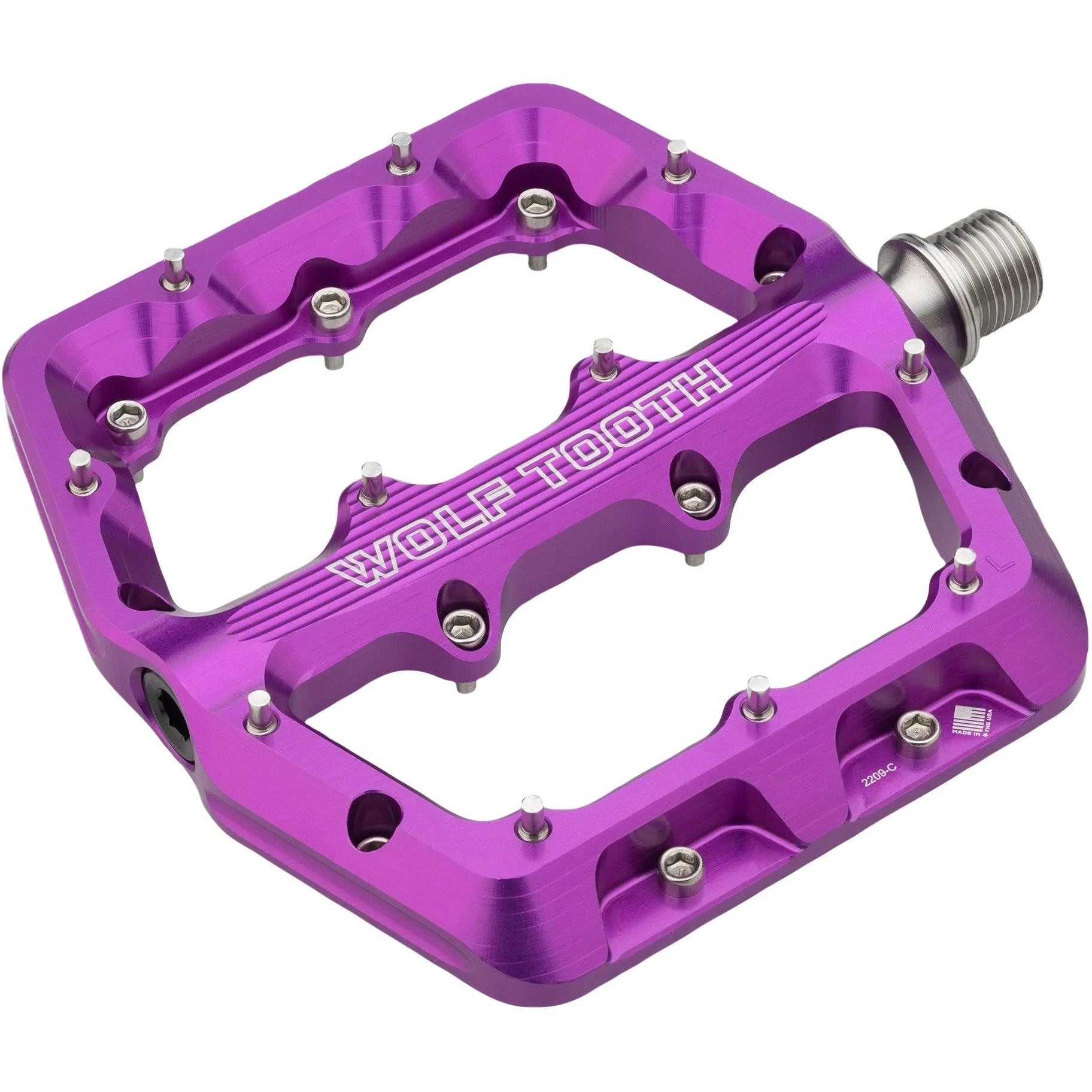 Wolf Tooth Waveform Pedals Cycling Parts - Pedal - Mountain Flat Pedal Wolf Tooth Small Purple
