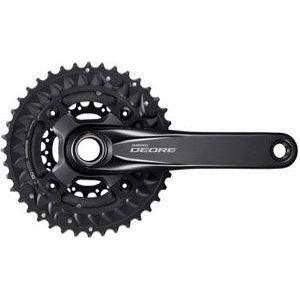 Shimano FC-M6000-3 Crankset - 175mm, 10-Speed, 40/30/22t, 96/64 BCD, Hollowtech II Spindle Interface, Black Cycling Parts - Crank Shimano