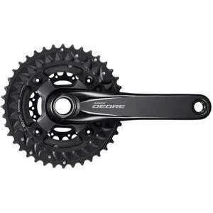 Shimano FC-M6000-3 Crankset - 175mm, 10-Speed, 40/30/22t, 96/64 BCD, Hollowtech II Spindle Interface, Black Cycling Parts - Crank Shimano