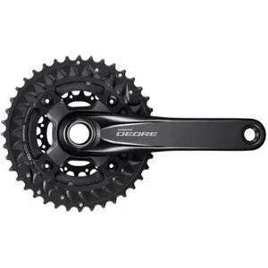 Shimano FC-M6000-3 Crankset - 175mm, 10-Speed, 40/30/22t, 96/64 BCD, Hollowtech II Spindle Interface, Black Cycling Parts - Crank Shimano