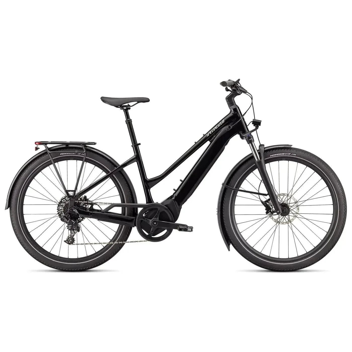 Specialized Turbo Vado 4.0 Step-through Bicycle - E-Bikes - Hybrid - Step-Through Specialized Cast Black / Silver Reflective Small