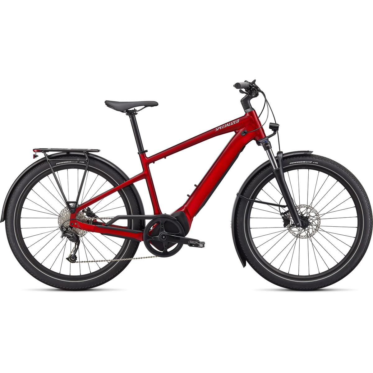 Specialized Turbo Vado 3.0 Bicycle - E-Bikes - Hybrid - Regular Specialized XLarge Red Tint / Silver Reflective