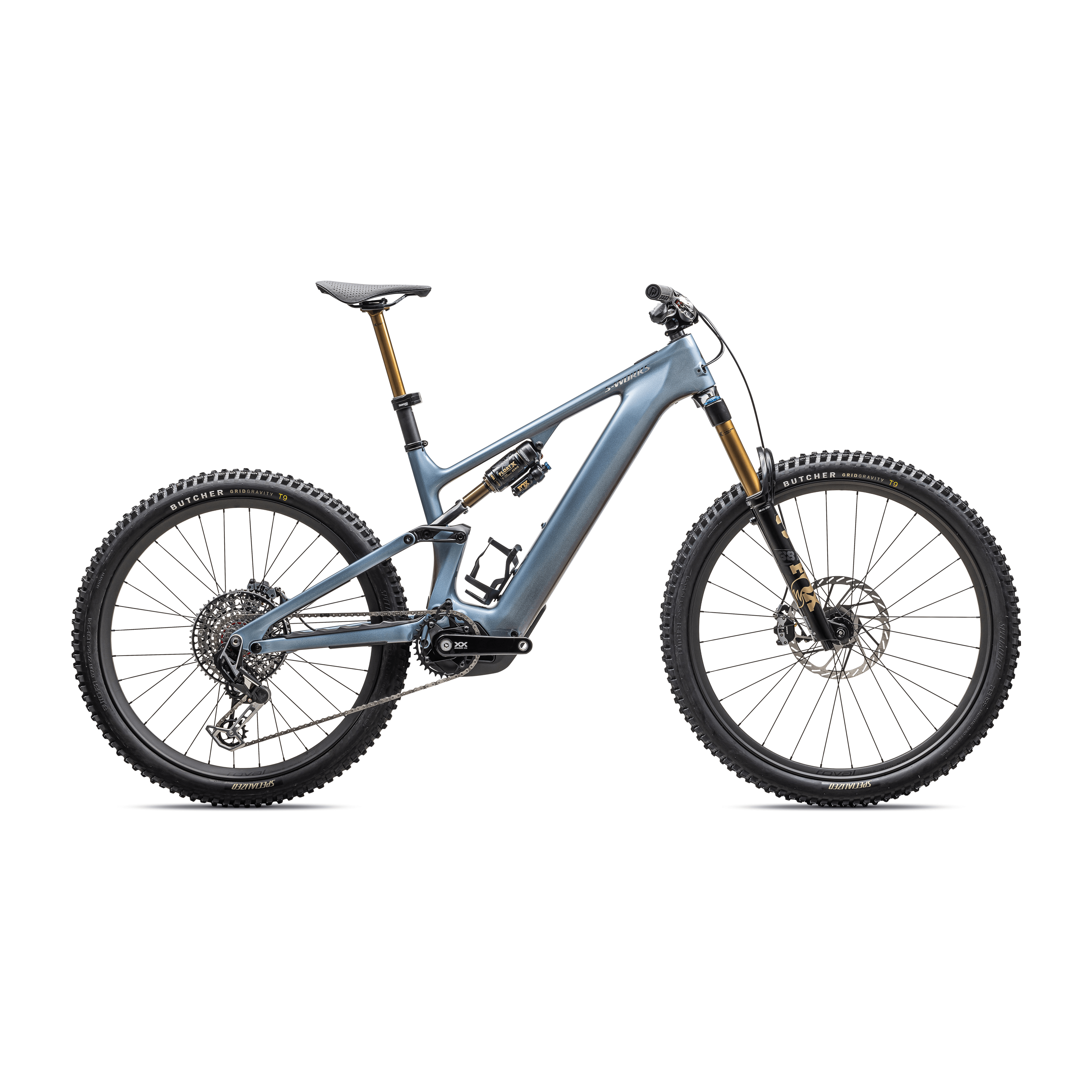 Specialized S-Works Levo 4 Carbon Bicycle - E-Bikes - Mountain - Full Suspension Specialized S2 Glacial Metallic/Red Pearl/Black Pearl