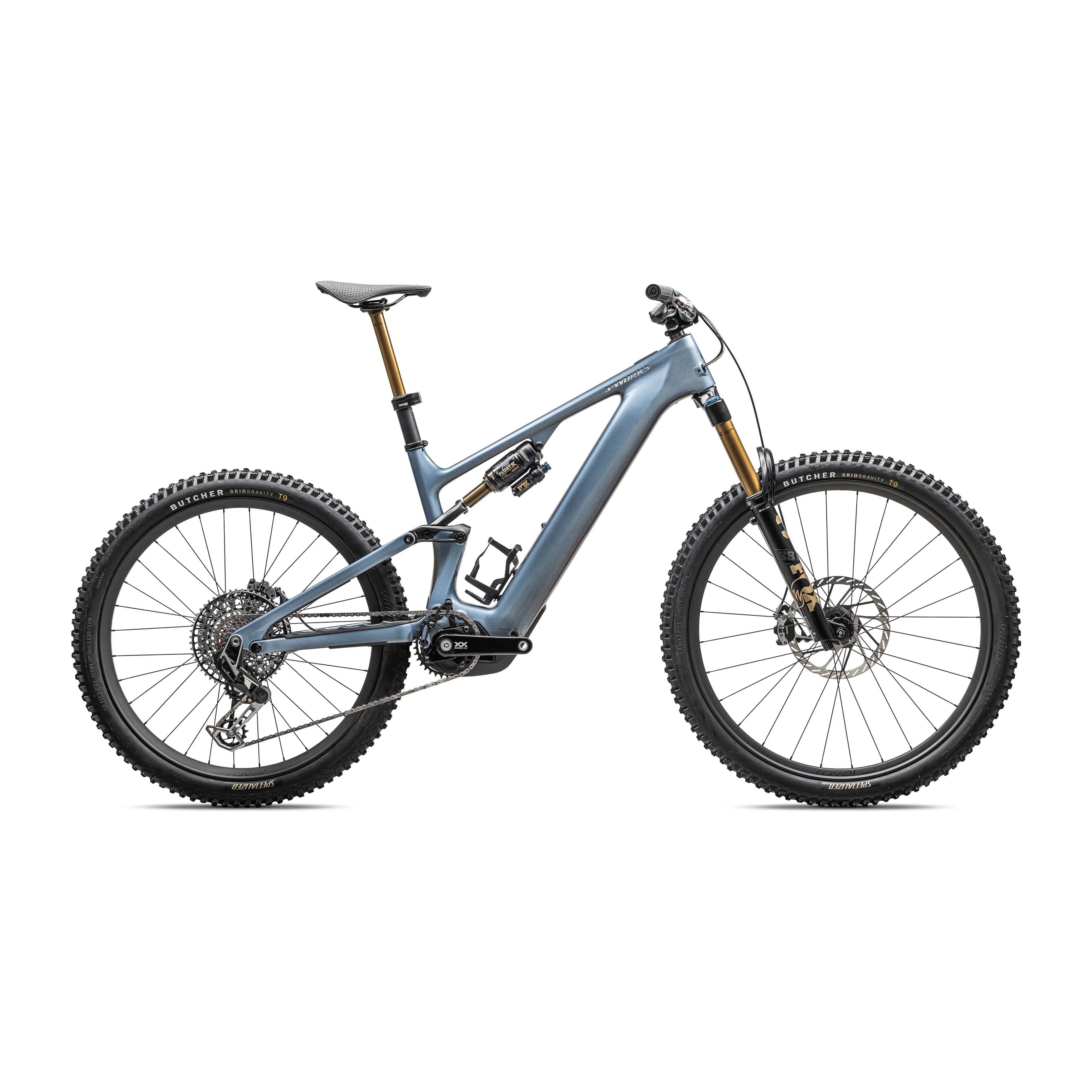 Specialized S-Works Levo 4 Carbon Bicycle - E-Bikes - Mountain - Full Suspension Specialized S2 Glacial Metallic/Red Pearl/Black Pearl