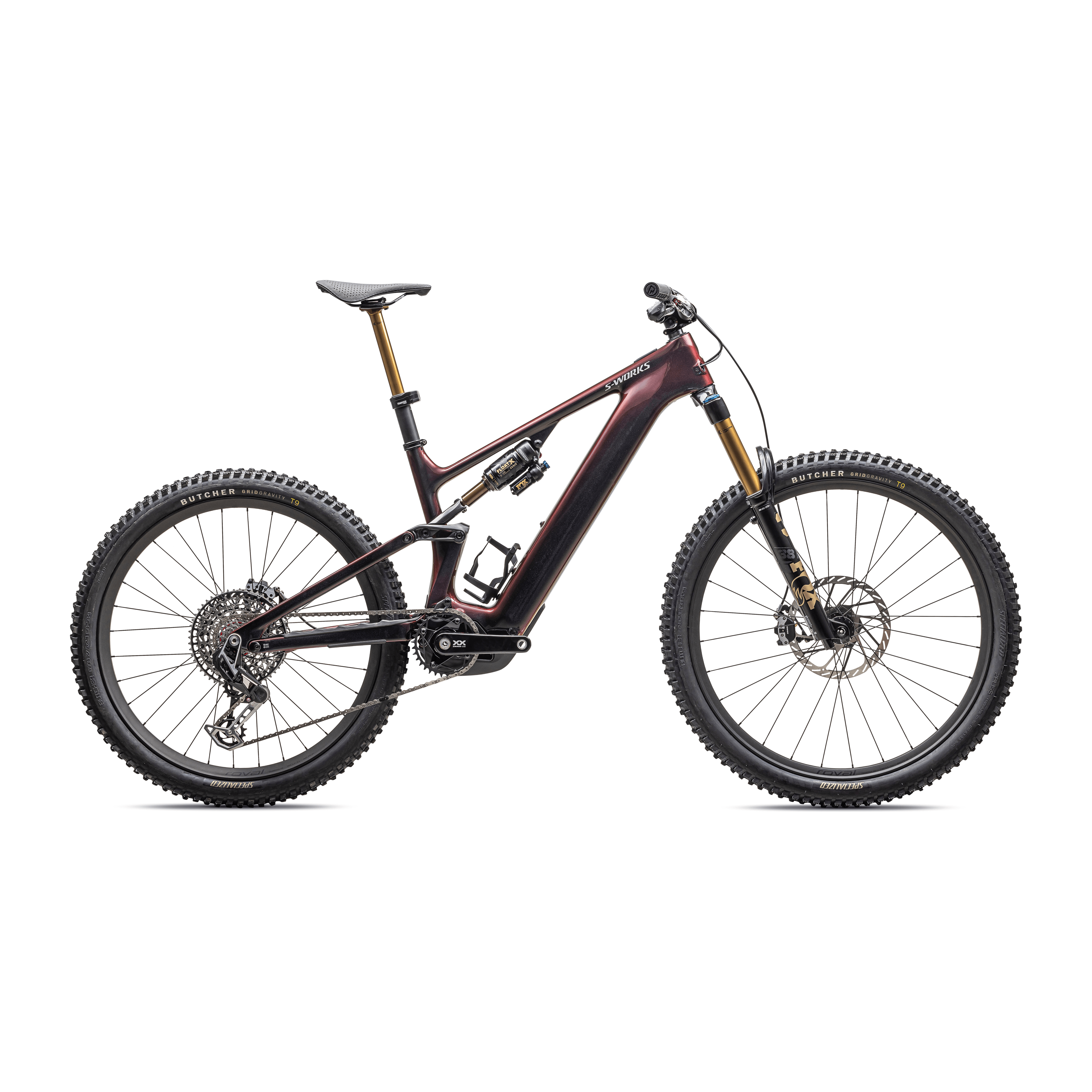 Specialized S-Works Levo 4 Carbon Bicycle - E-Bikes - Mountain - Full Suspension Specialized S2 Red Pearl/Black/Meatallic White Silver