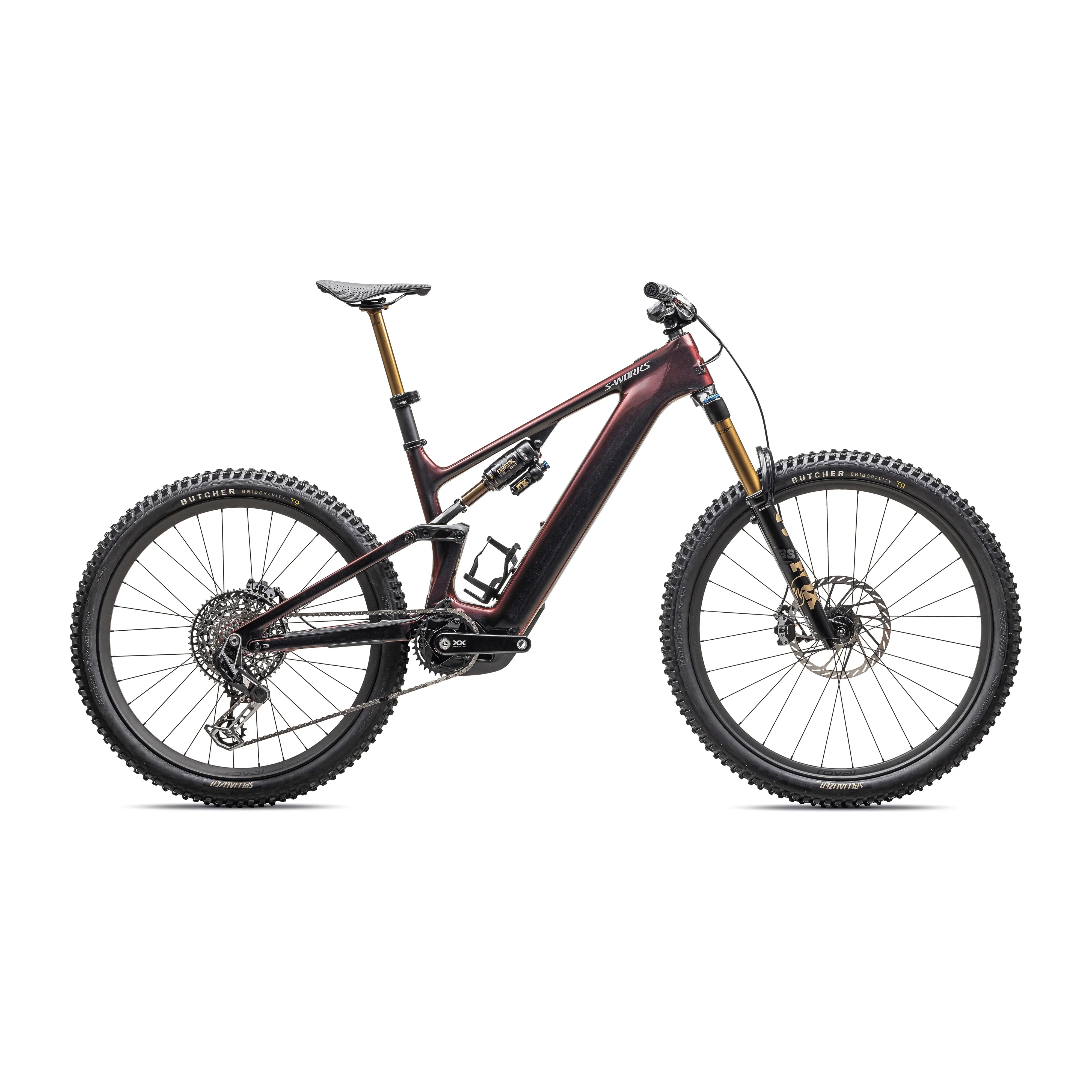 Specialized S-Works Levo 4 Carbon Bicycle - E-Bikes - Mountain - Full Suspension Specialized S2 Red Pearl/Black/Meatallic White Silver