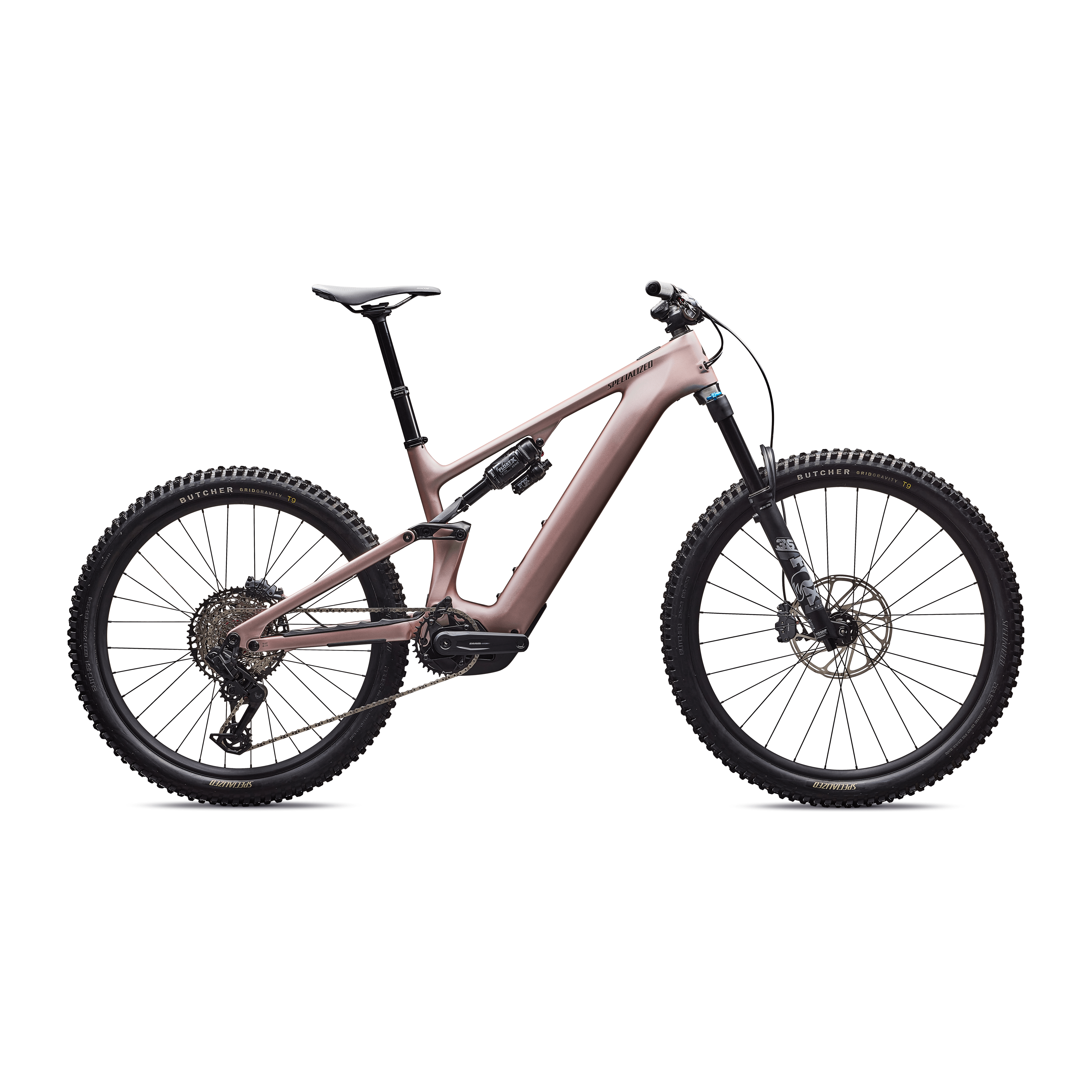 Specialized Levo 4 Comp Carbon Bicycle - E-Bikes - Mountain - Full Suspension Specialized S2 Champagne/Metallic Obsidian