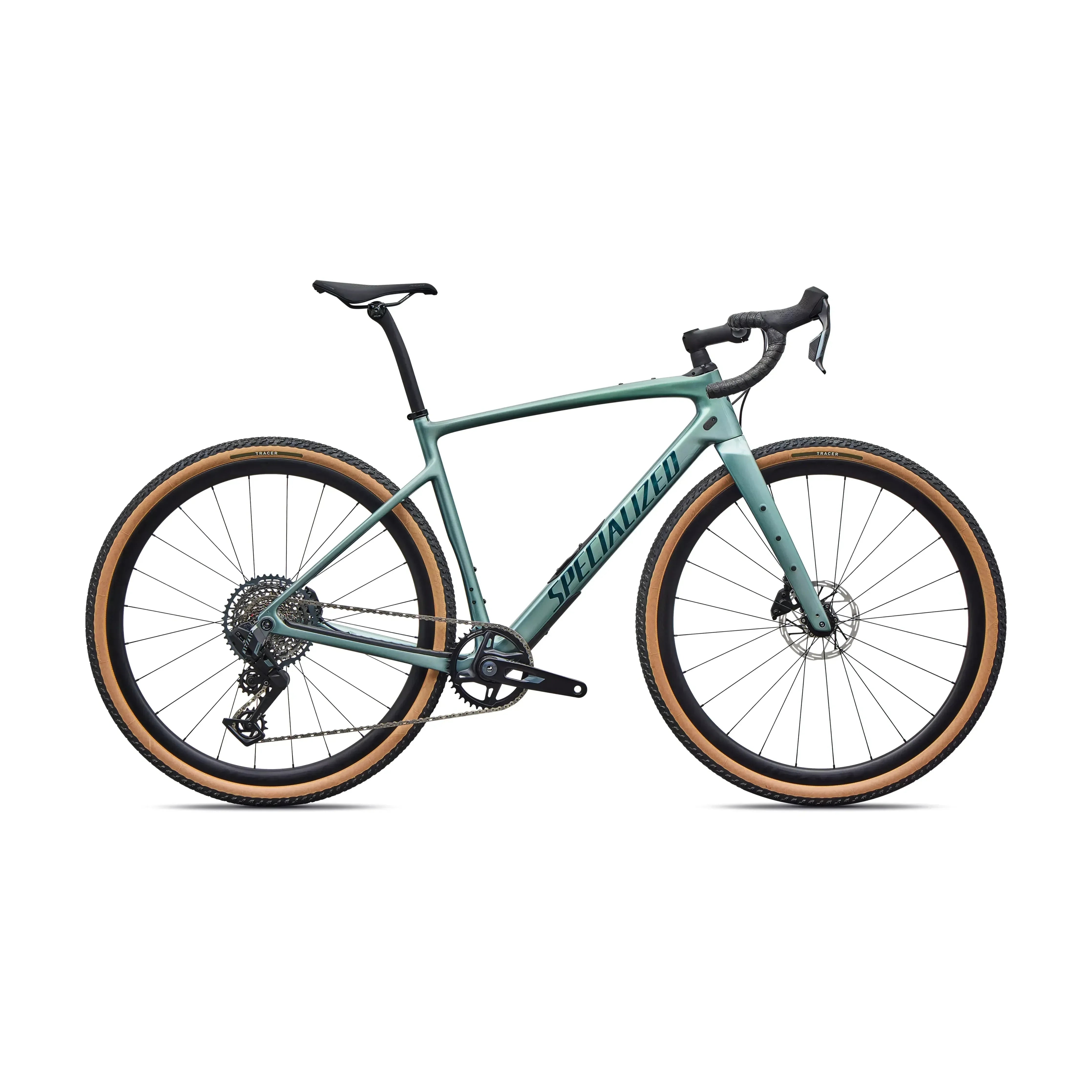 Specialized Diverge 4 Expert SRAM Rival XPLR Bicycle - Gravel Specialized 58 FJDMET/GRNPRL/EMDMET