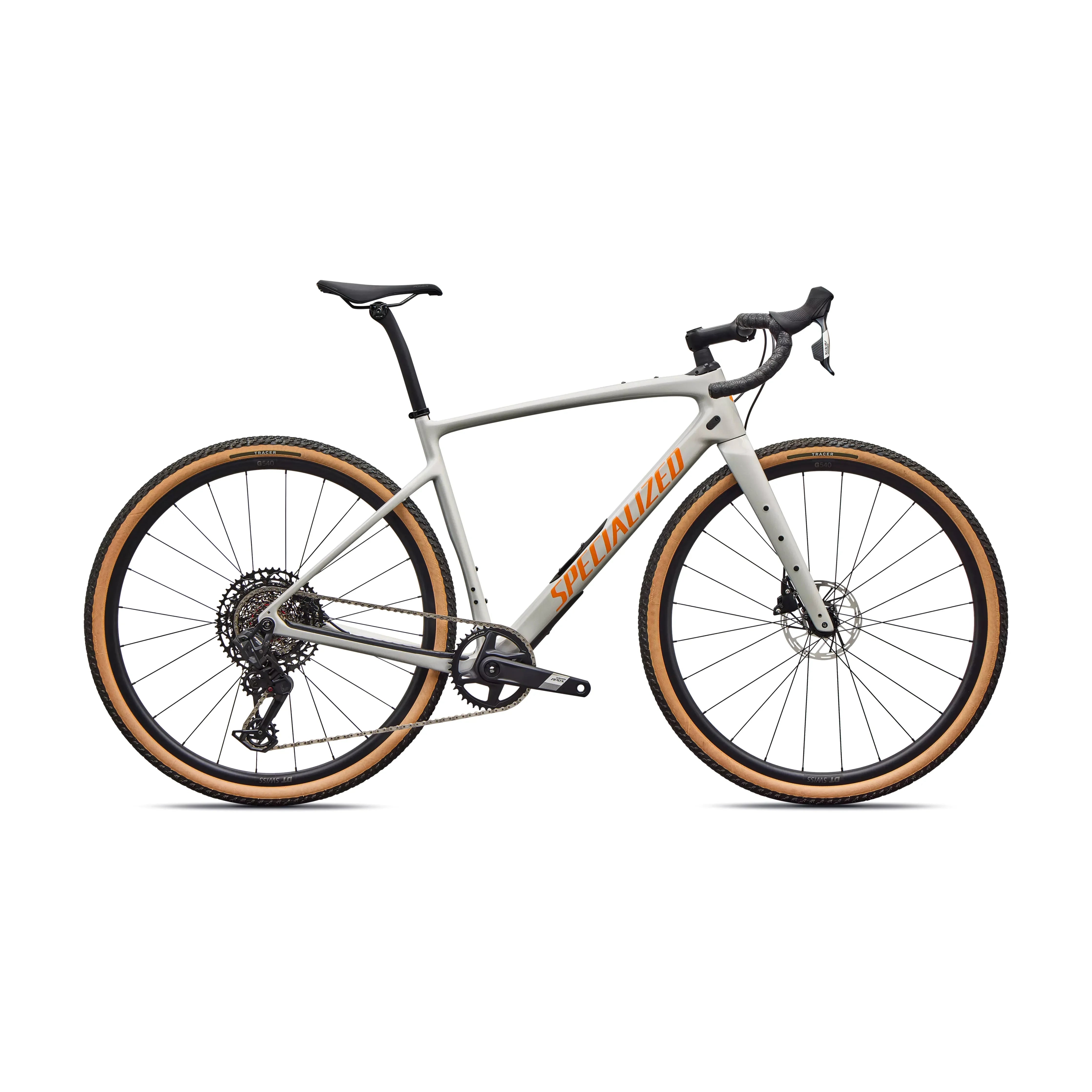 Specialized Diverge 4 Comp Carbon SRAM Apex AXS/S1000 Bicycle - Gravel Specialized 61 Dolomite Metallic/Orange Zest