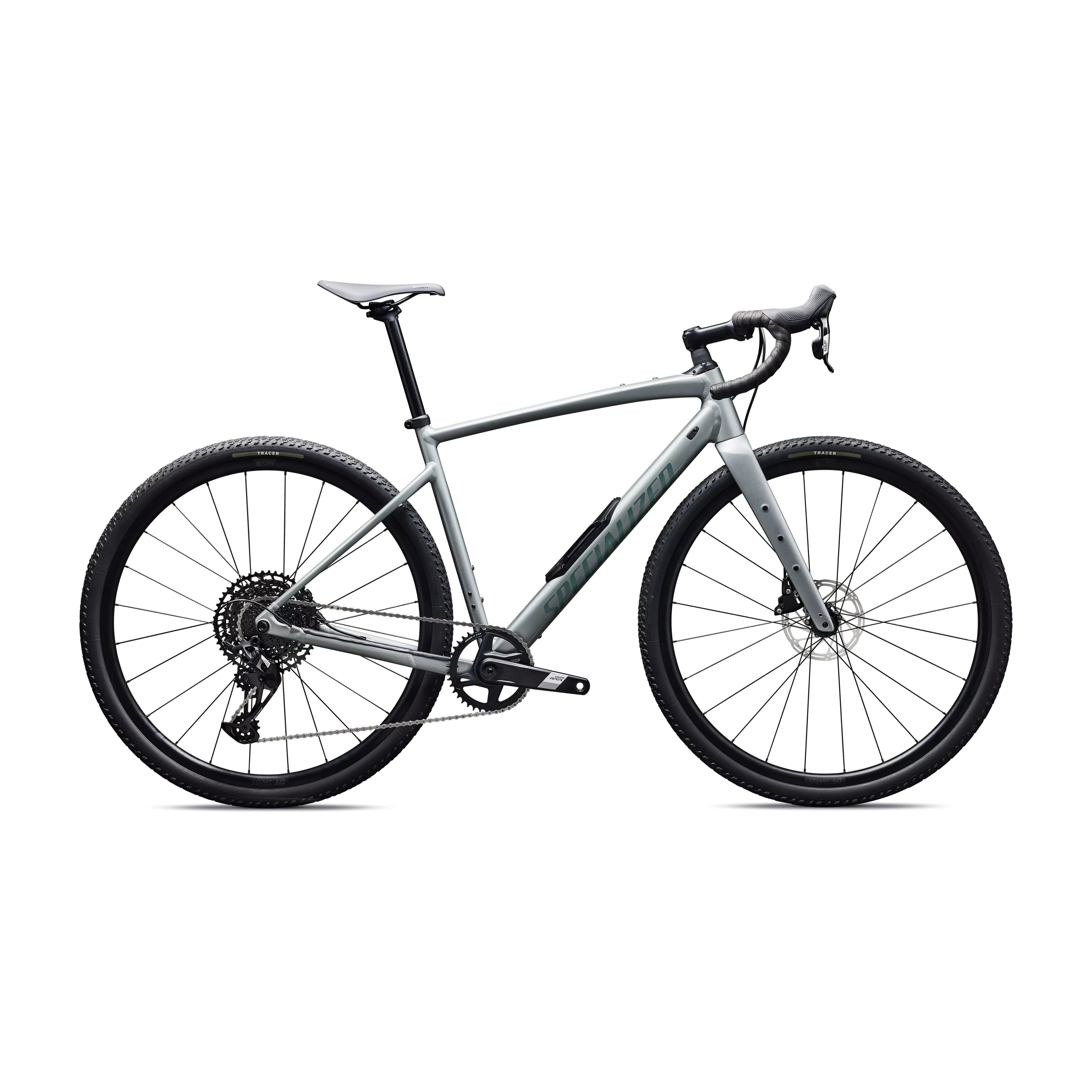 Specialized Diverge 4 Comp Alloy SRAM Apex Bicycle - Gravel Specialized 56 Satin Shadow Silver / Fjord Metallic