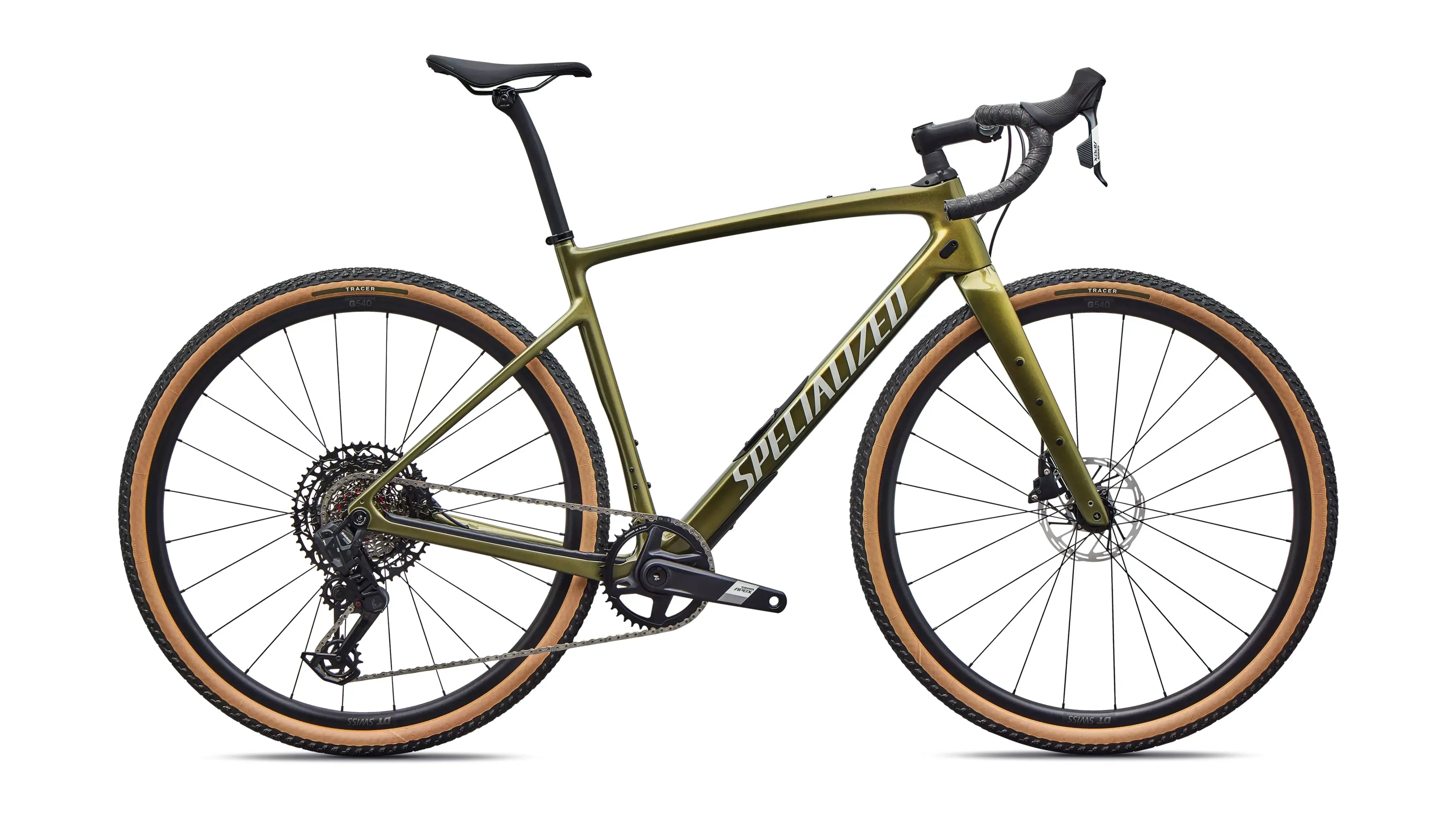 Specialized Diverge 4 Comp Carbon SRAM Apex AXS/S1000 Bicycle - Gravel Specialized 58 Laurel Green Metallic/dolomite Metallic