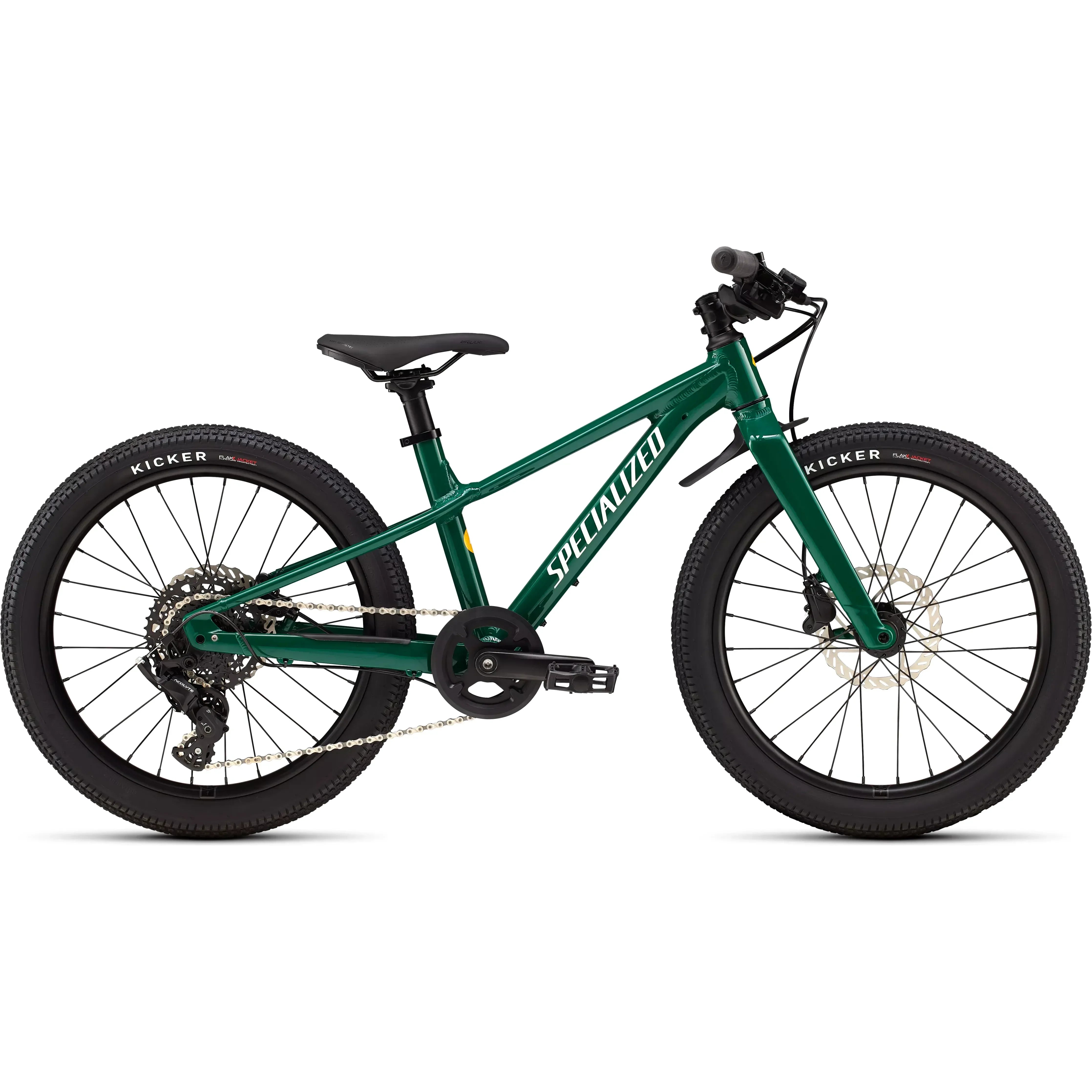 Specialized Riprock 20 Kids Bike Bicycle - Kids Bikes - 20" Specialized Gloss Pine Green / Dune White and California Sunshine