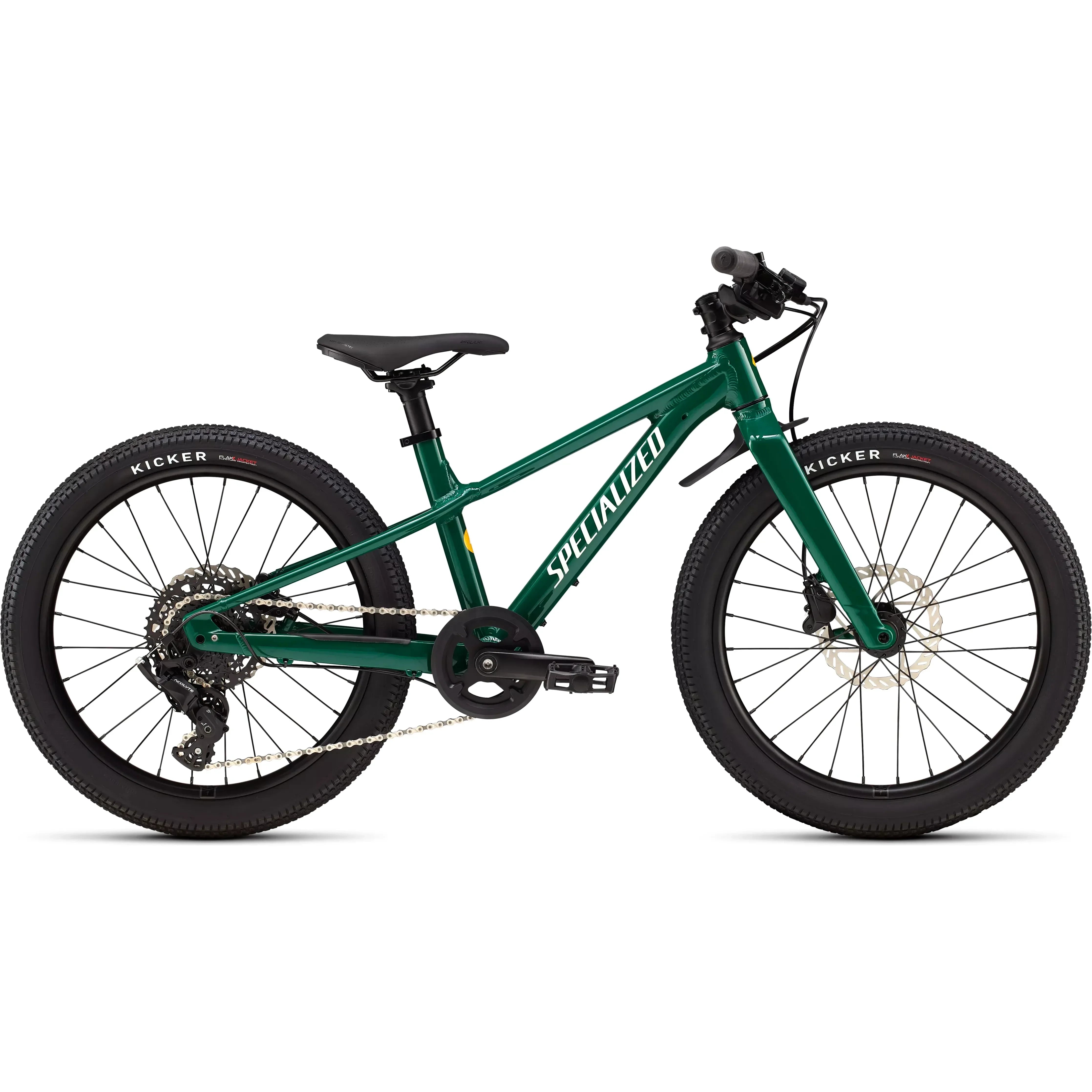 Specialized Riprock 20 Kids Bike Bicycle - Kids Bikes - 20" Specialized Gloss Pine Green / Dune White and California Sunshine