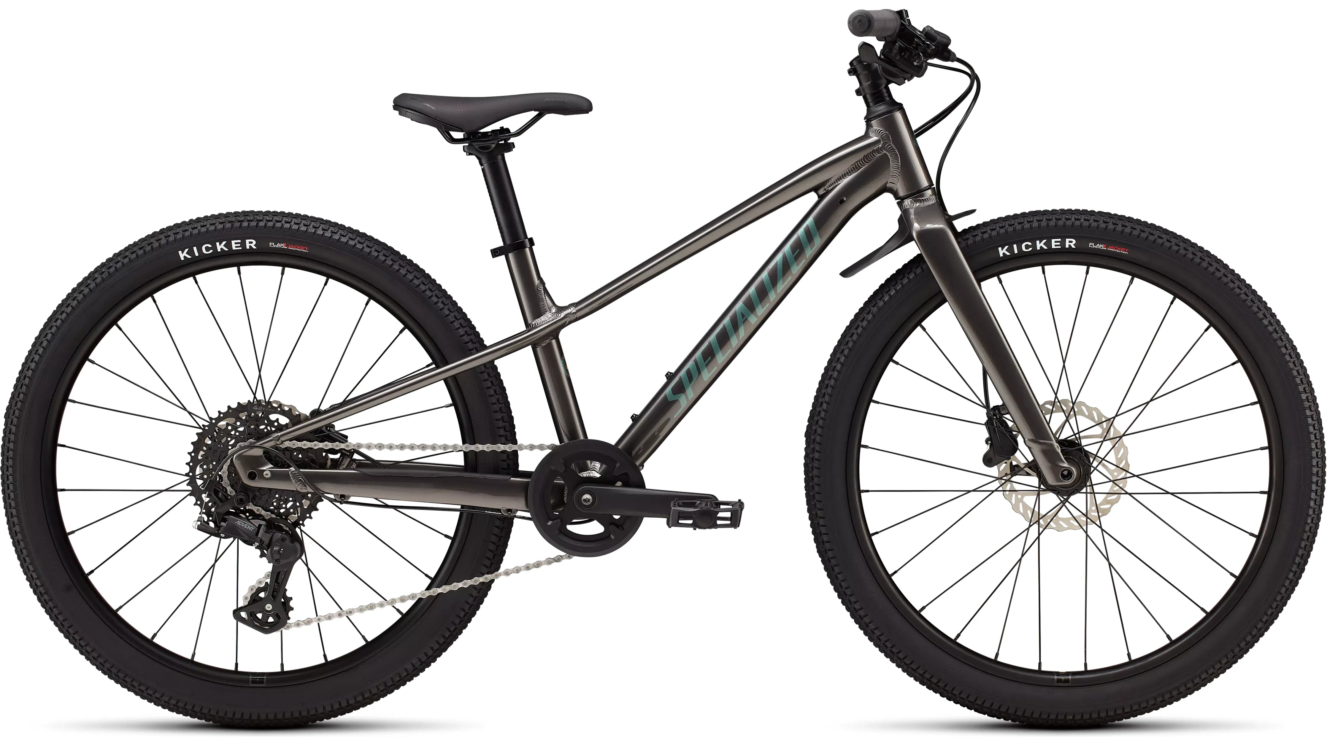 Specialized Riprock 24 Bicycle - Kids Bikes - 24" Specialized Gloss Smoke / Fjord Metallic