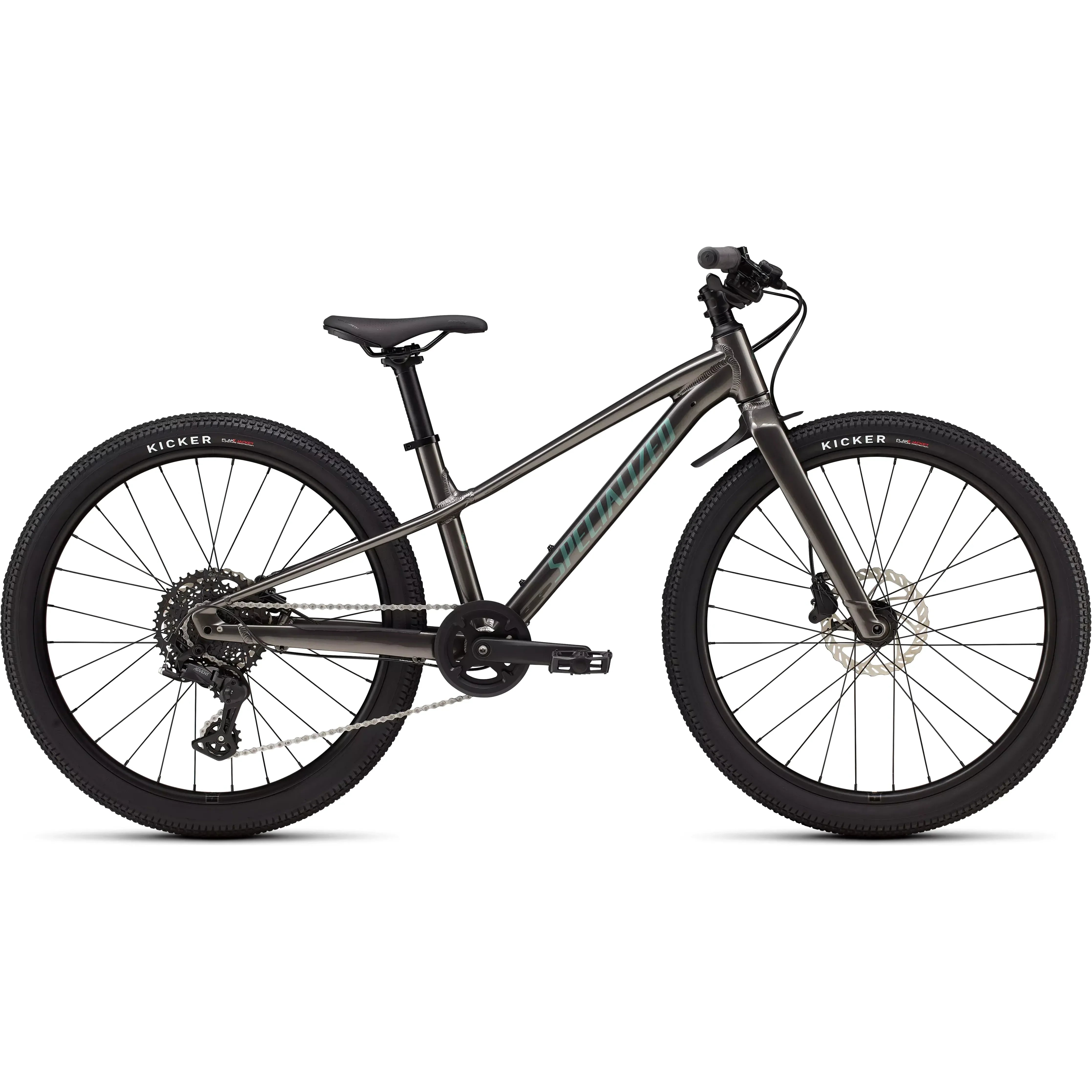 Specialized Riprock 24 Bicycle - Kids Bikes - 24" Specialized Gloss Smoke / Fjord Metallic