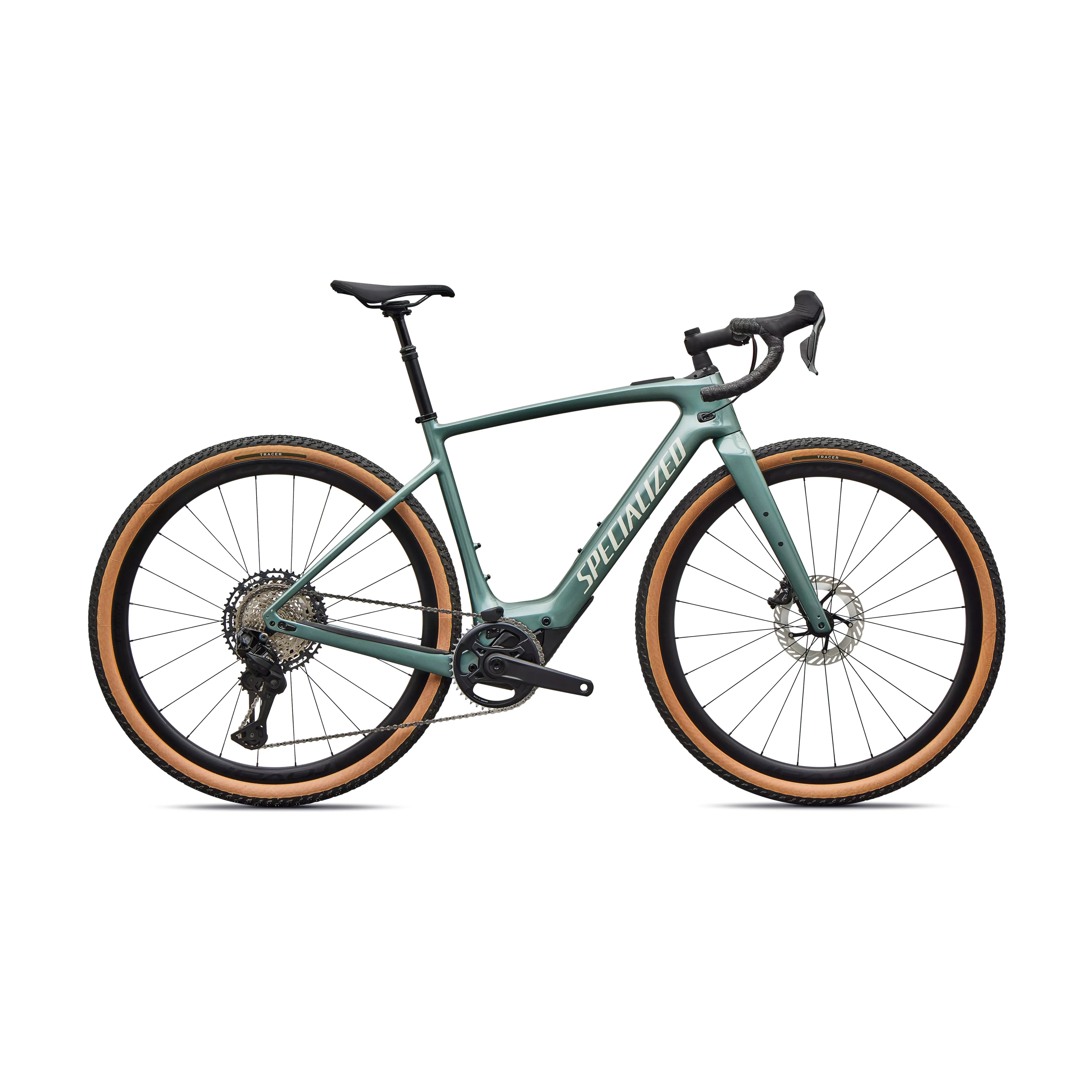 Specialized Turbo Creo 2 Expert Shimano GRX Di2 Bicycle - E-Bikes - Road and Gravel Specialized 56 Gloss Fjord Metallic/birch