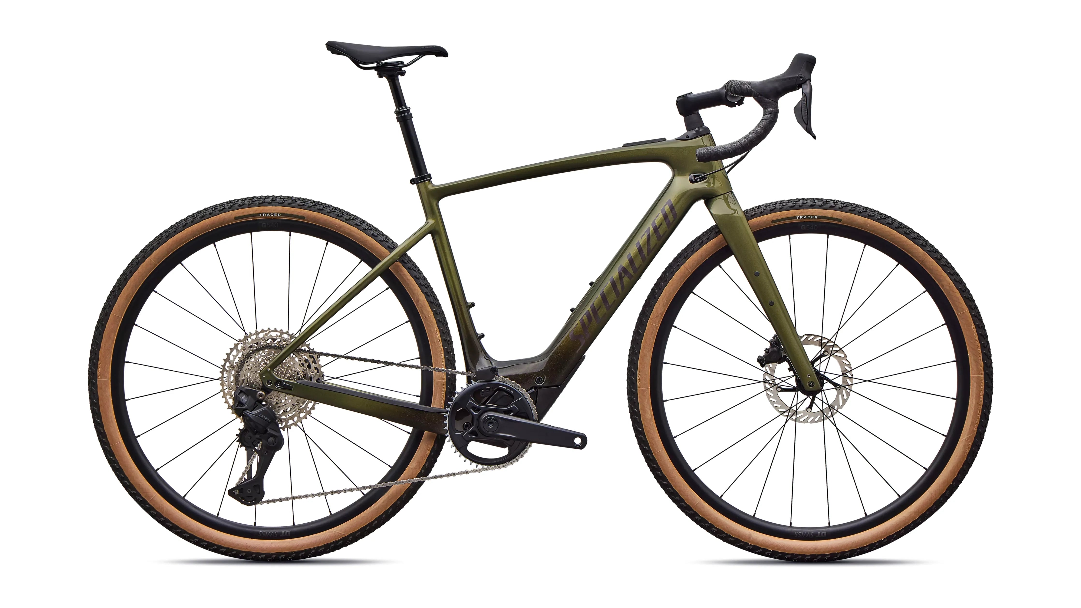 Specialized Turbo Creo 2 Comp Shimano GRX Di2 Bicycle - E-Bikes - Road and Gravel Specialized 49 Lrlgrnmet/Chartnt/Nblmet